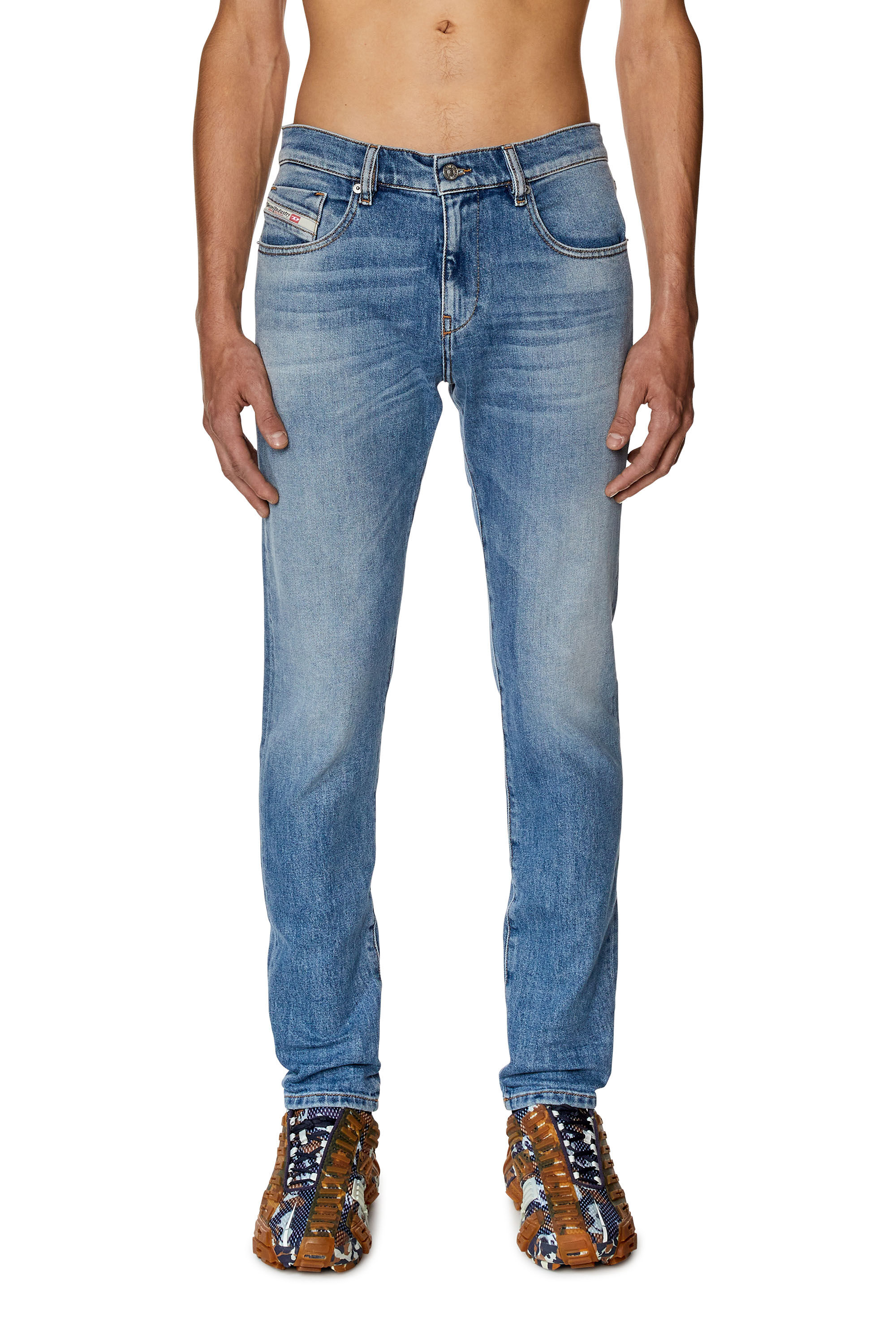 Diesel - Slim Jeans 2019 D-Strukt 09F81, Azul medio - Image 3