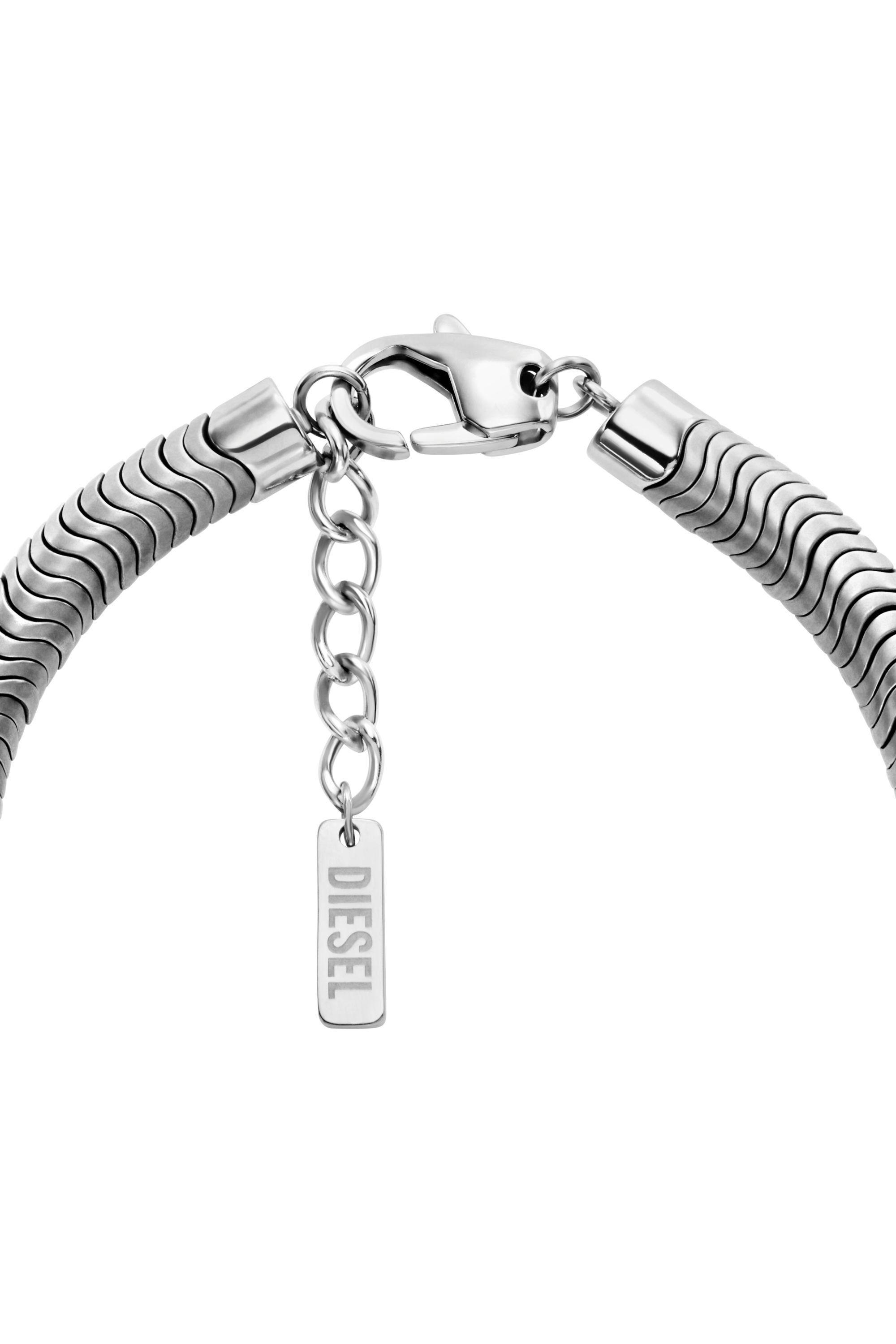 【DIESEL】dx1574931 jewel Women's Hematite Beaded Bracelet | Silver | Diesel