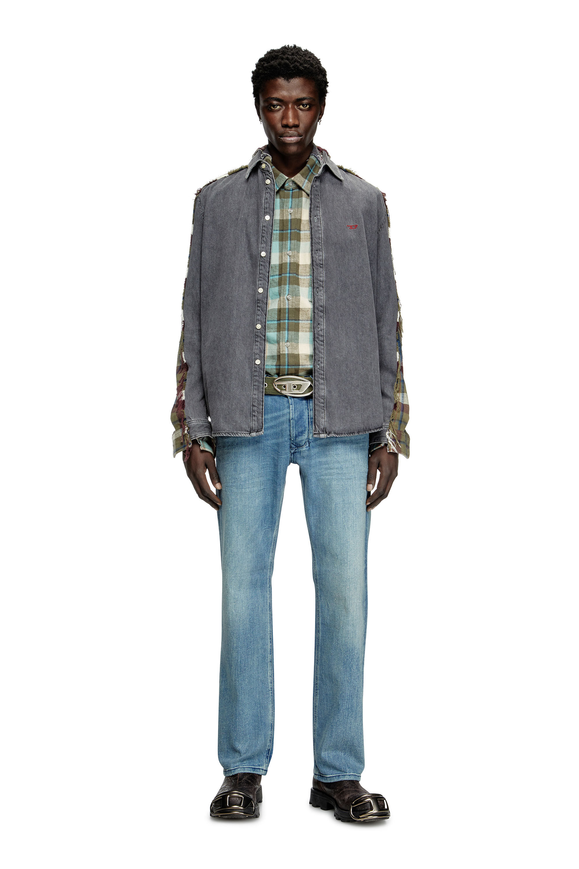 Diesel - Regular Jeans 1985 Larkee 0BMBW Hombre, Azul medio - 1