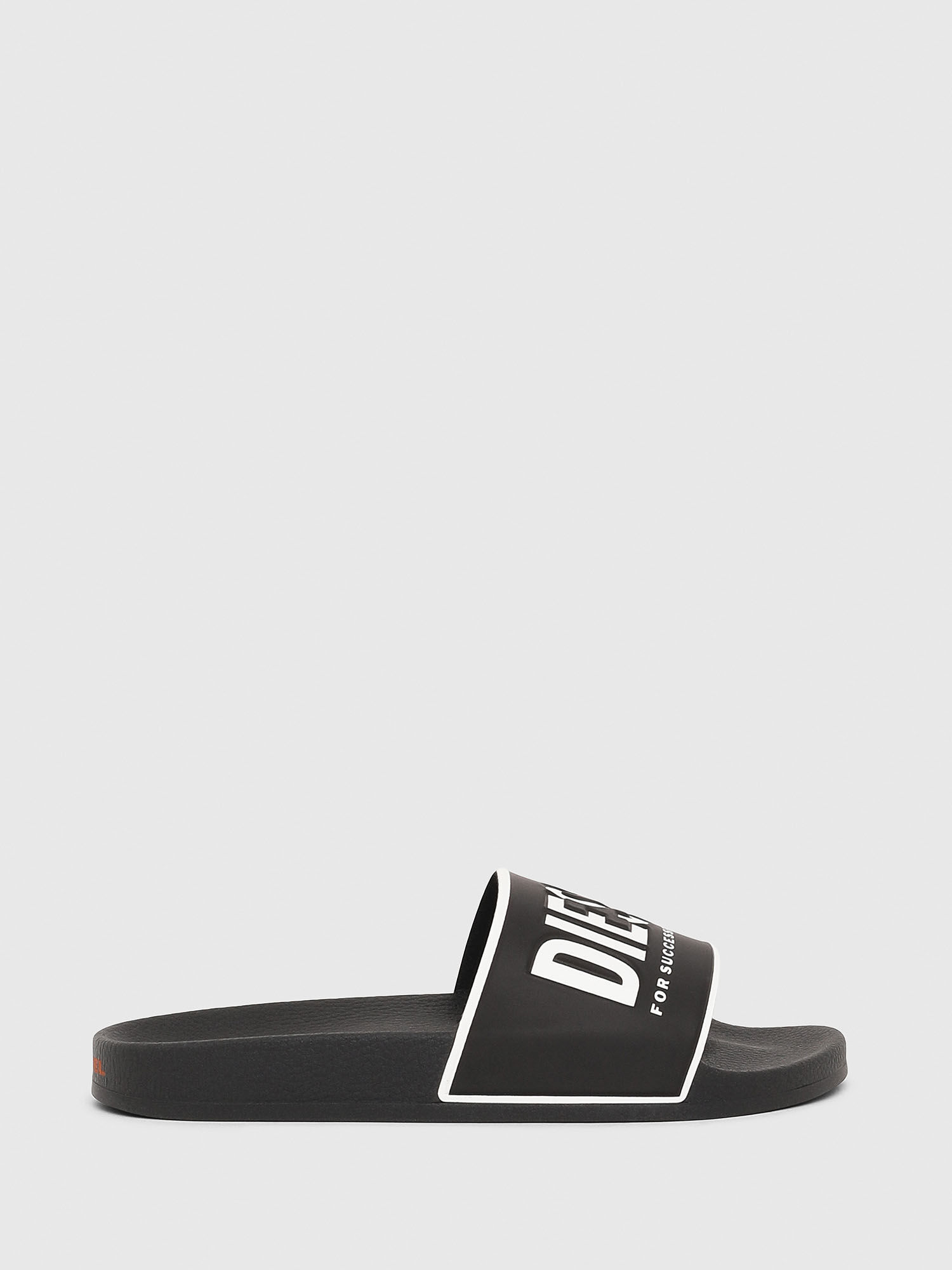 SA VALLA Man Pool slides with logo print Diesel