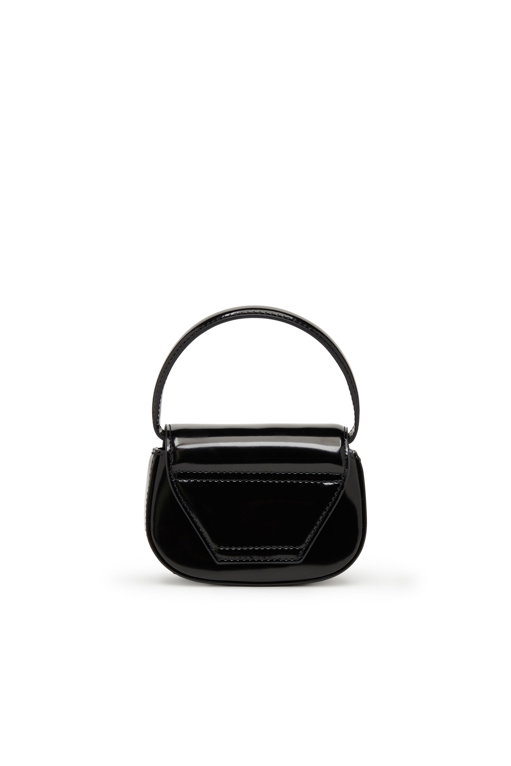 Diesel - 1DR-XS-S, Woman 1DR-XS-S-Iconic mini bag in mirrored leather in Black - Image 3