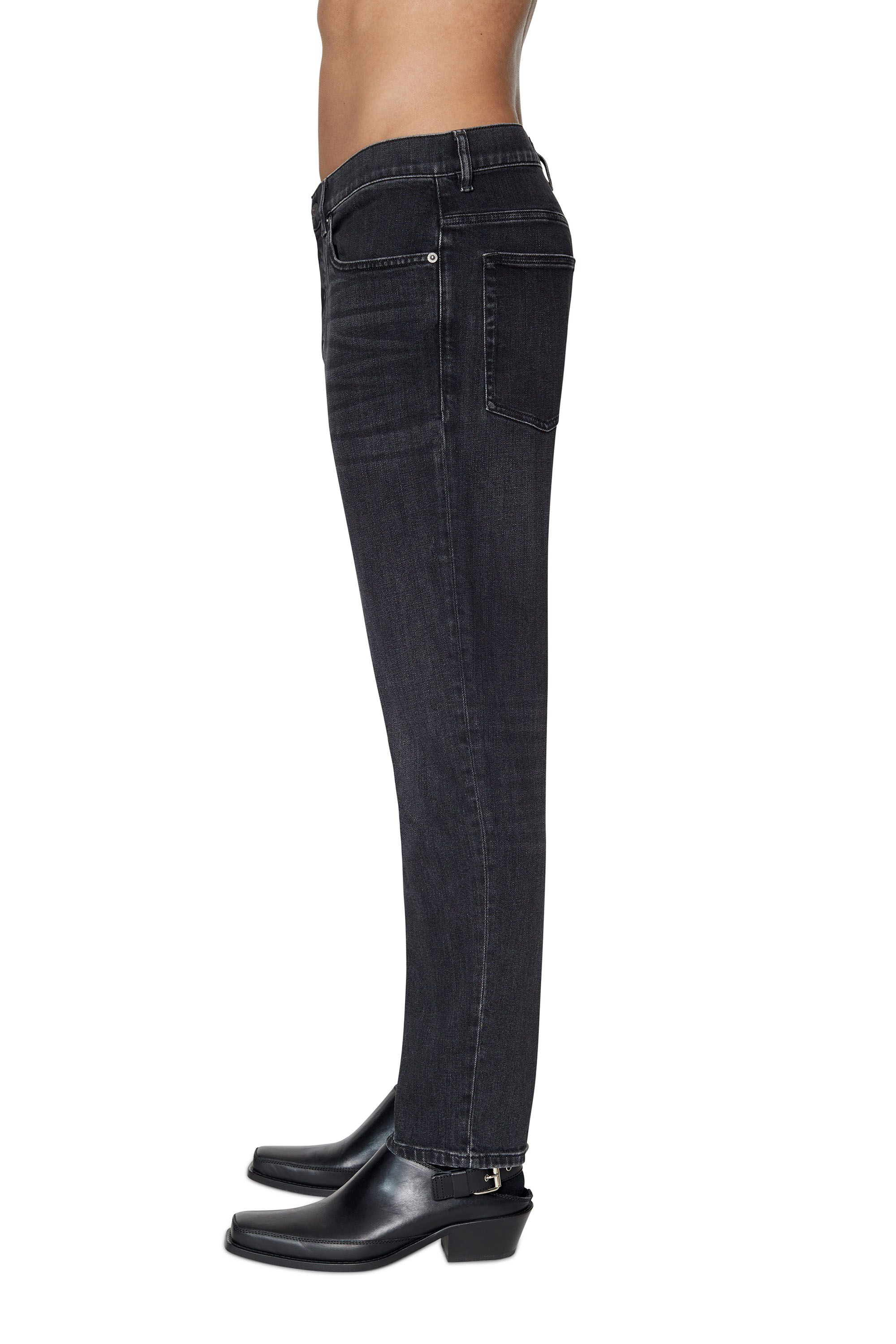 Diesel - 2005 D-FINING 09B83 Tapered Jeans, Negro/Gris oscuro - Image 5