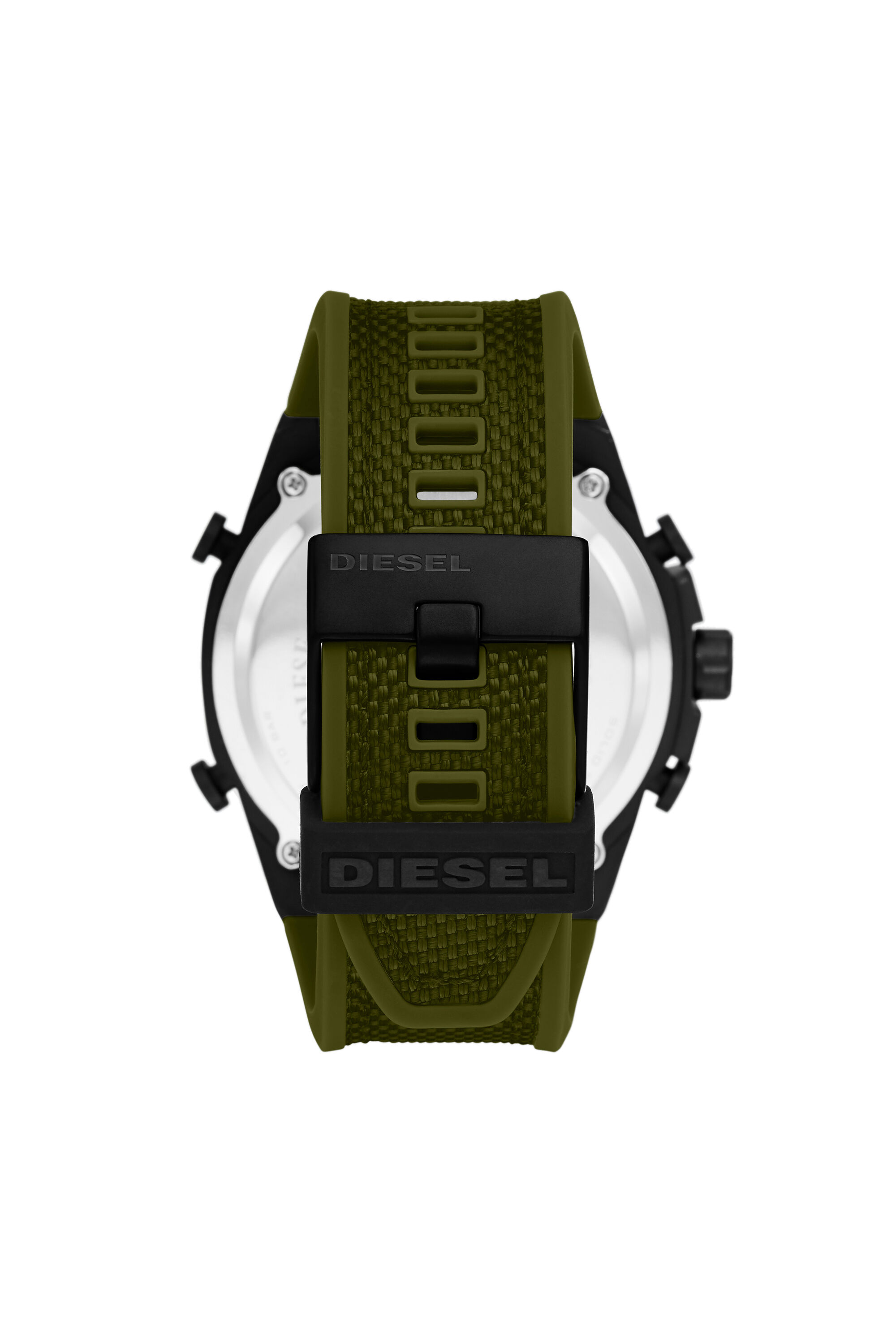 DZ4549 Man: Mega Chief analog-digital green silicone watch | Diesel