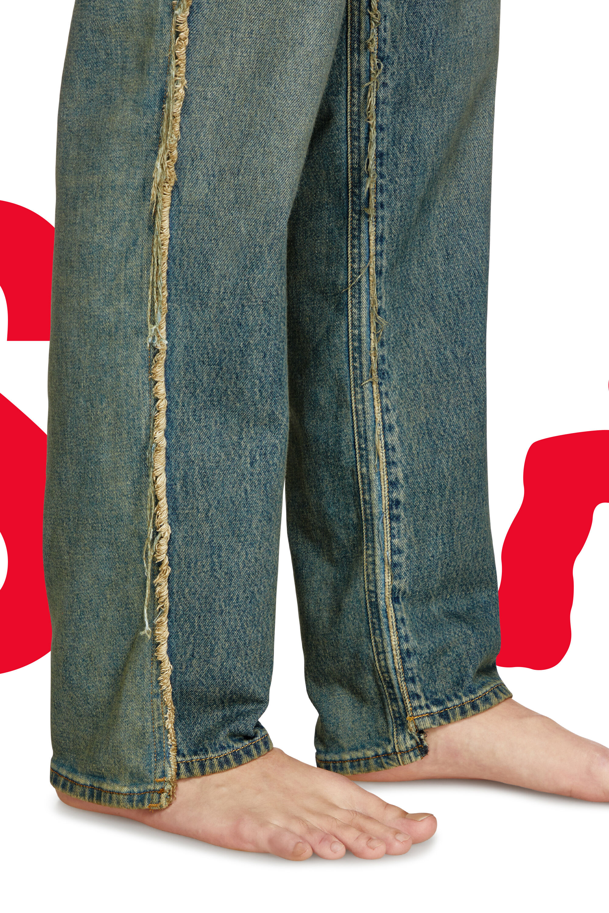 Diesel - Regular Jeans Dieseloves 03 09M98 Hombre, Azul Oscuro - 5