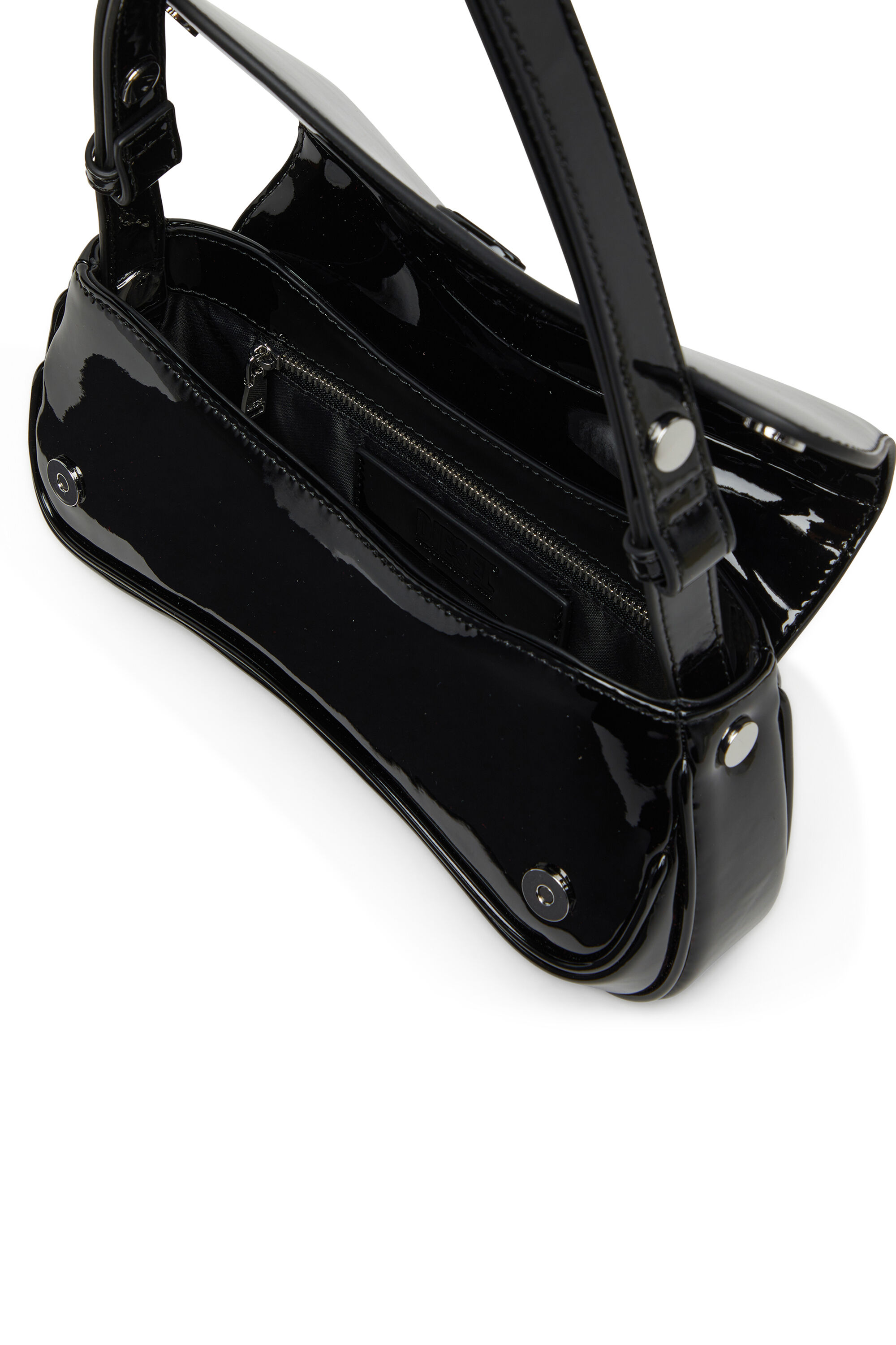 Diesel - PLAY CLUTCH, Woman's Play-Clutch in glossy PU in Black - 2