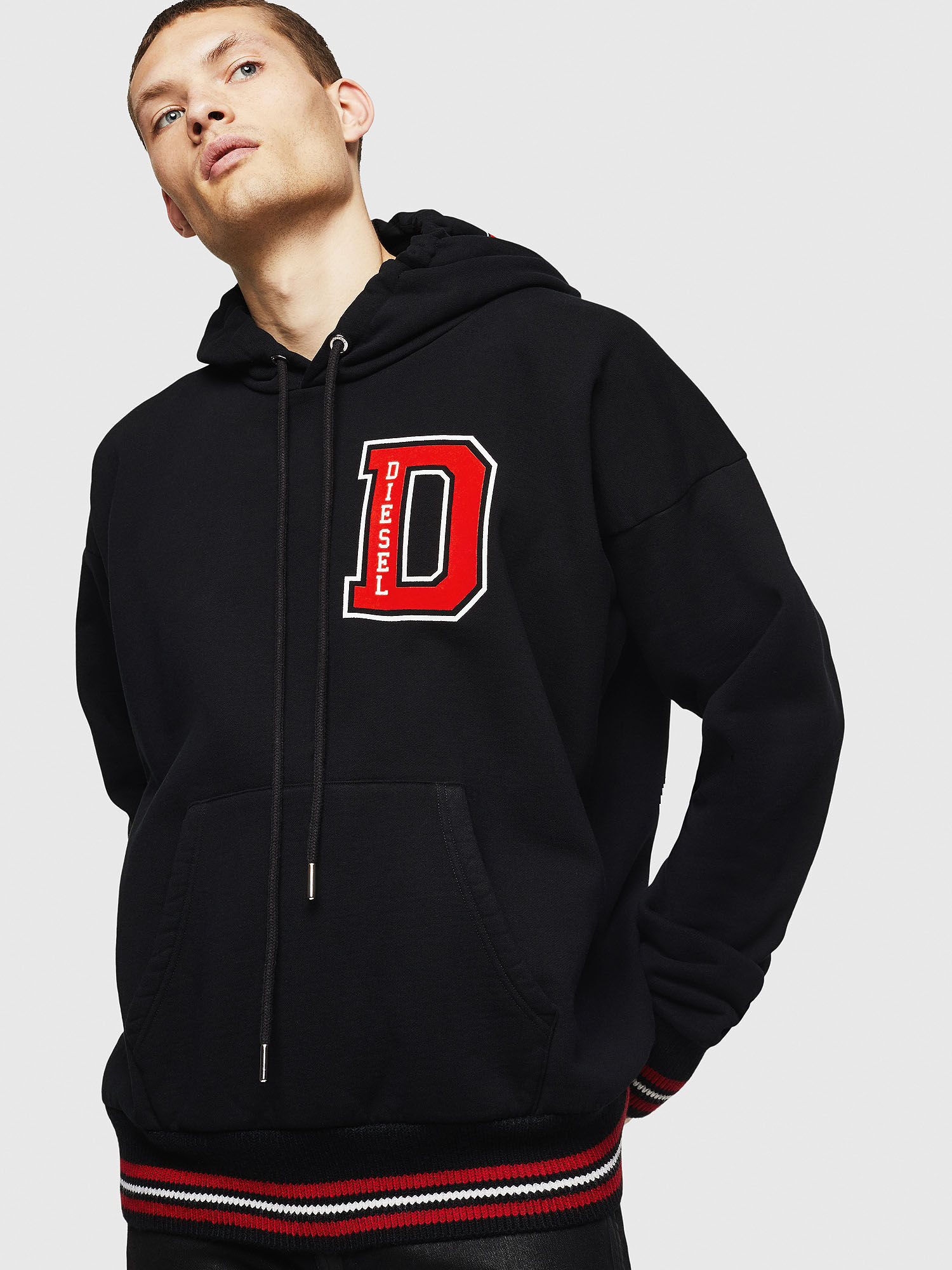 Diesel hoodie black sales