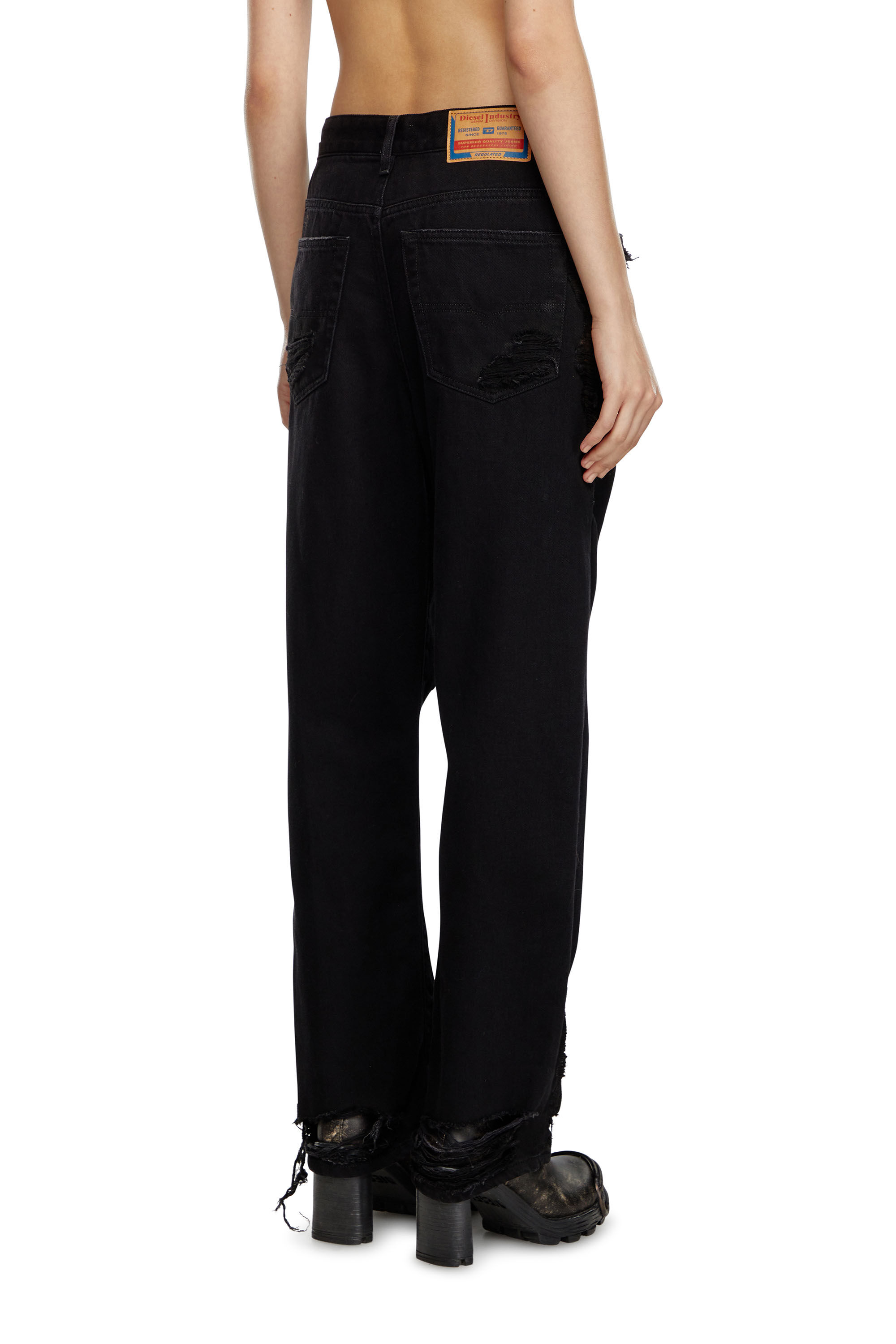 Women's Regular Jeans | Black/Dark grey | Diesel 1999 D-Reggy