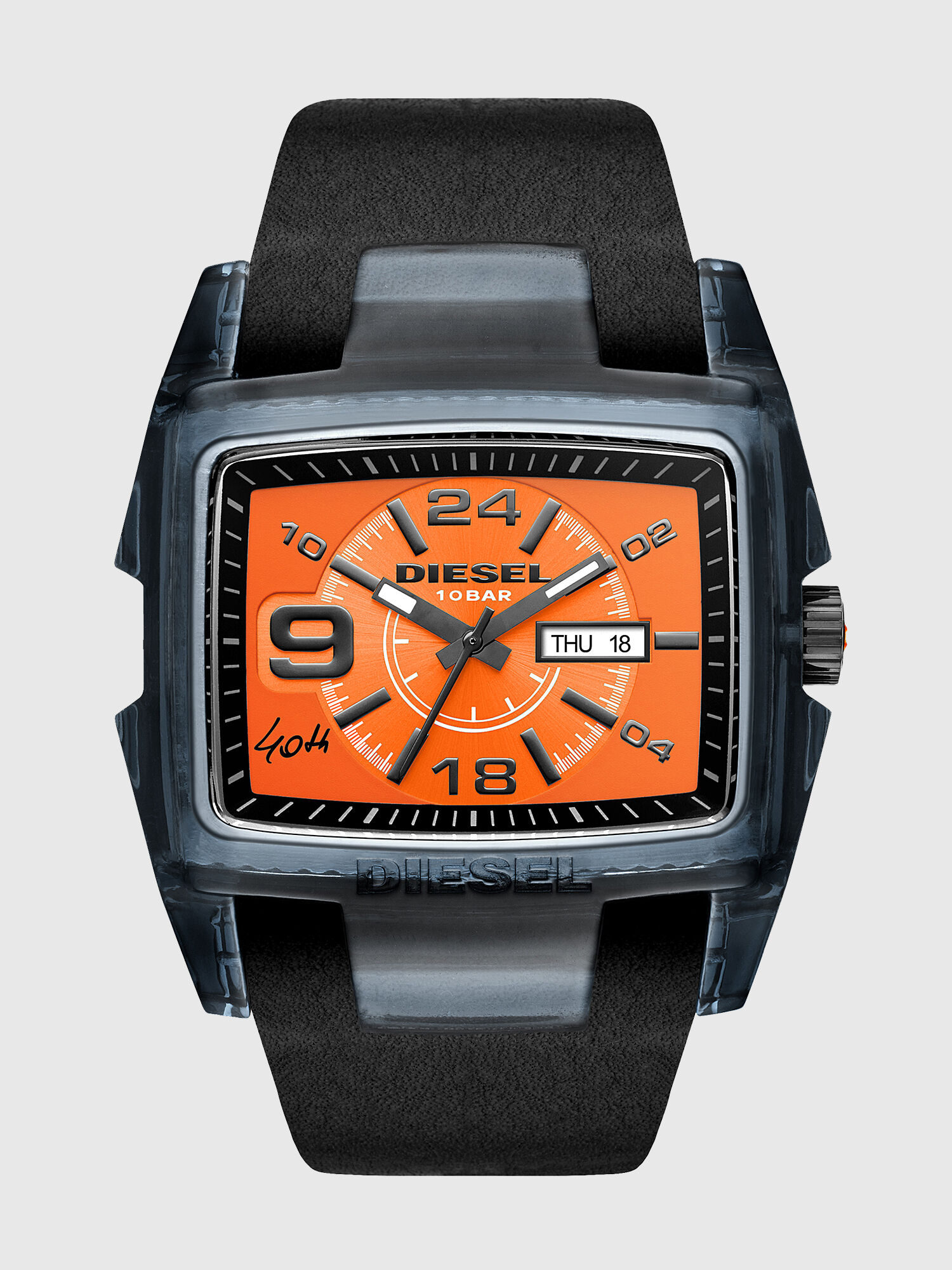 Reloj diesel 10 bar correa de cuero on sale