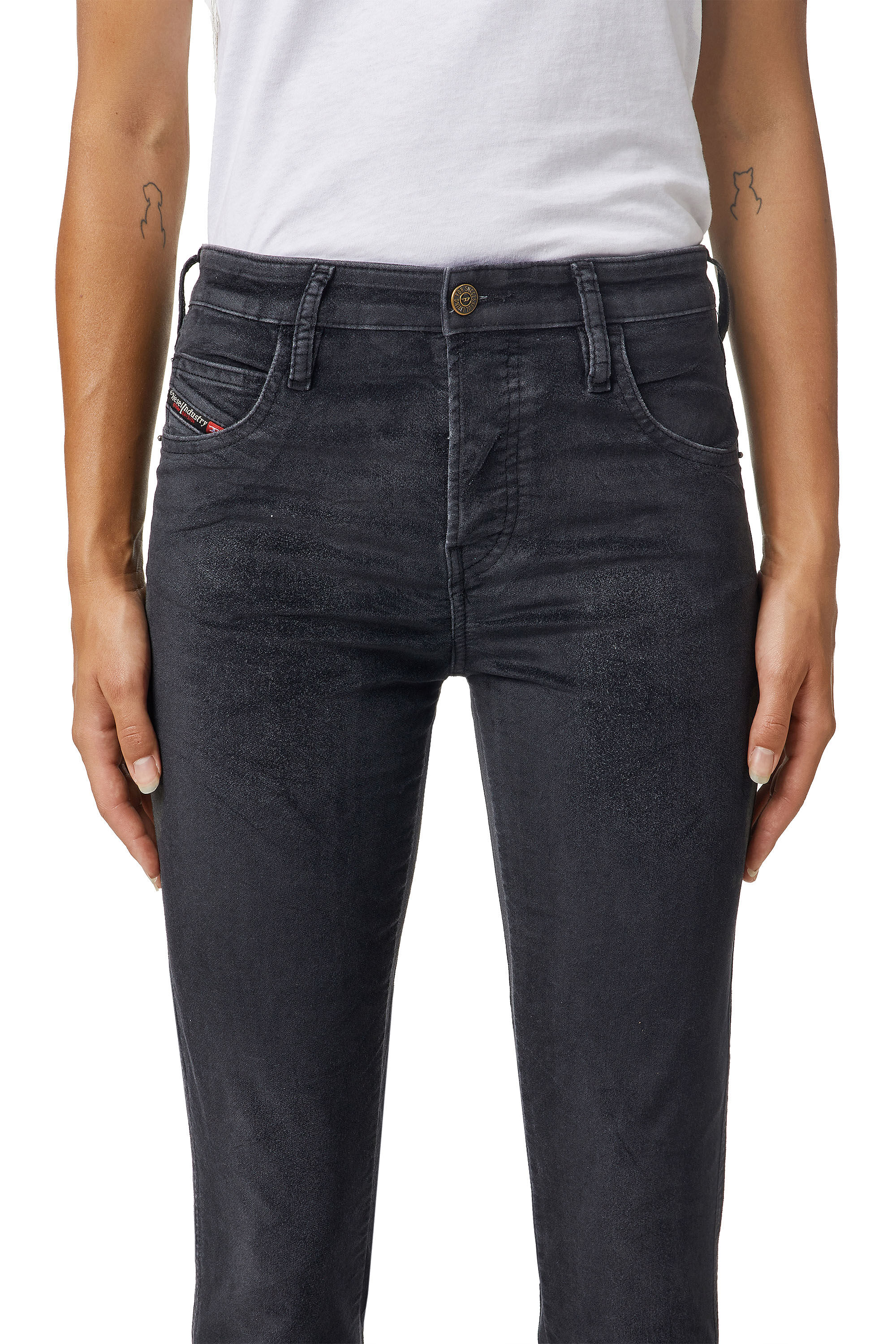 Diesel - Babhila Slim Jeans 069XI, Black/Dark grey - Image 4