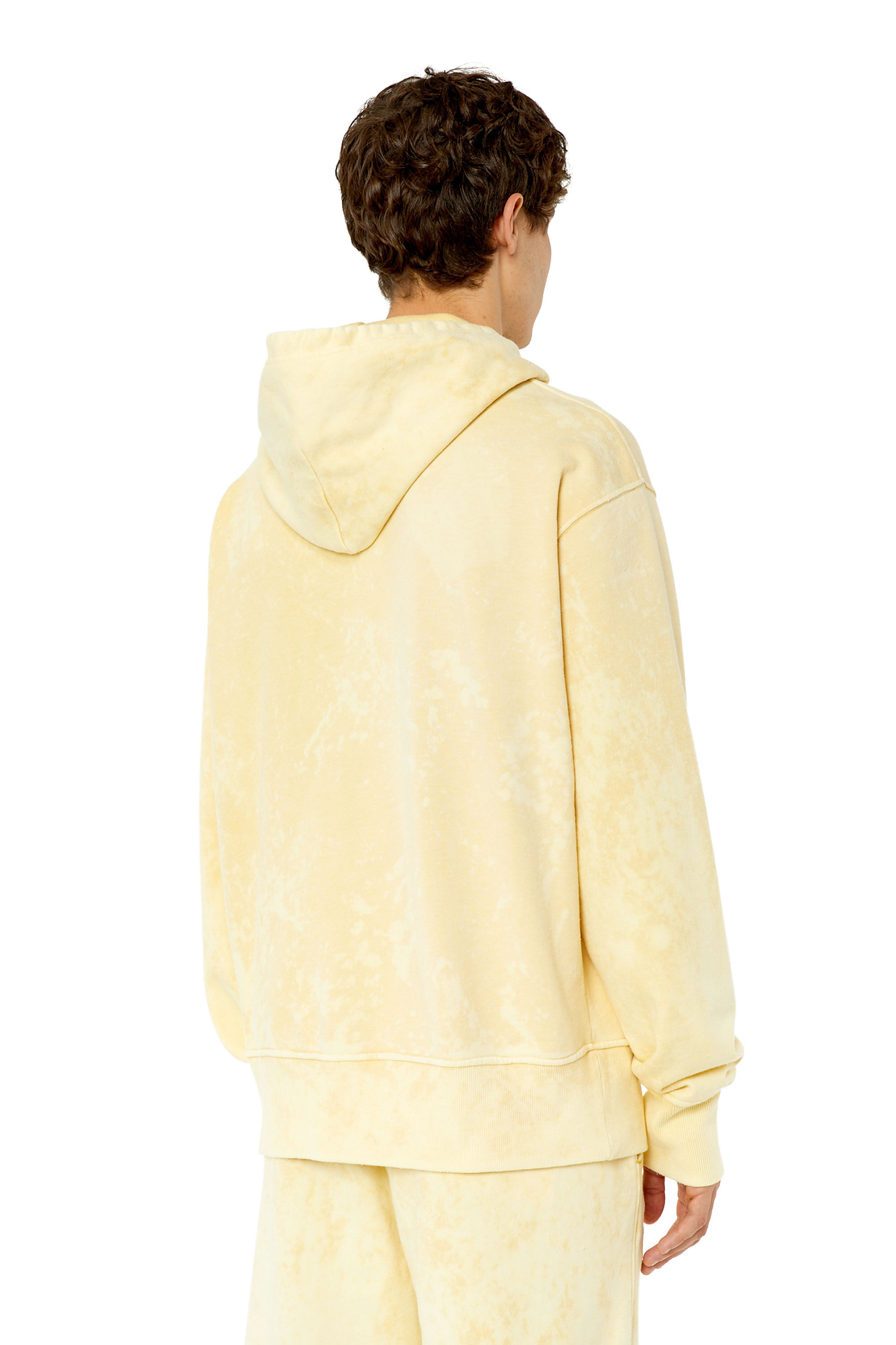 S-MACS-HOOD-G2 Man: Oversized faded hoodie with logo | Diesel