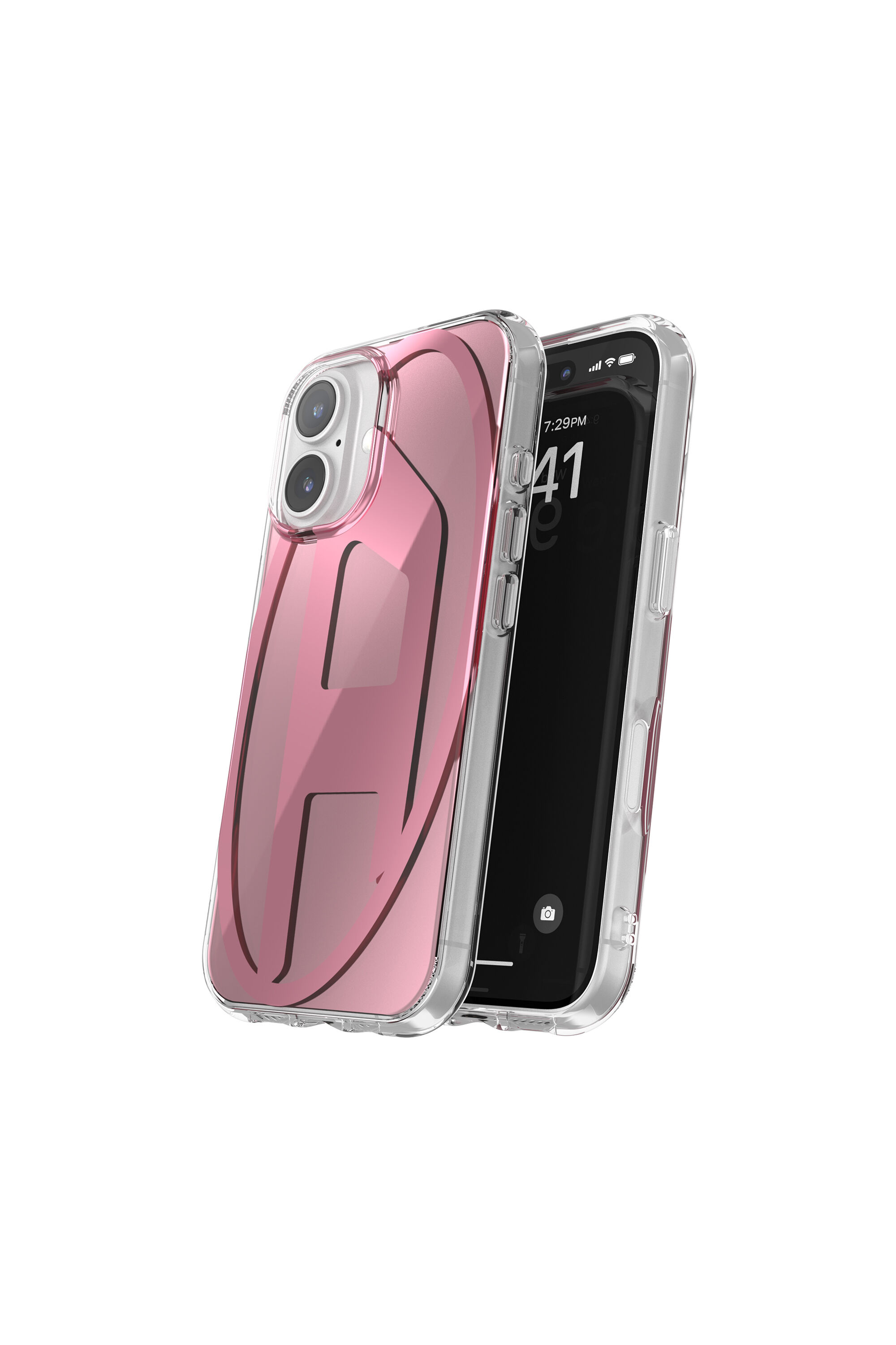 【国内即発】DIESEL★Oval D Mirror Case for iPhone16Pro Women's Oval D Mirror Case for iP 16 | Pink | Diesel