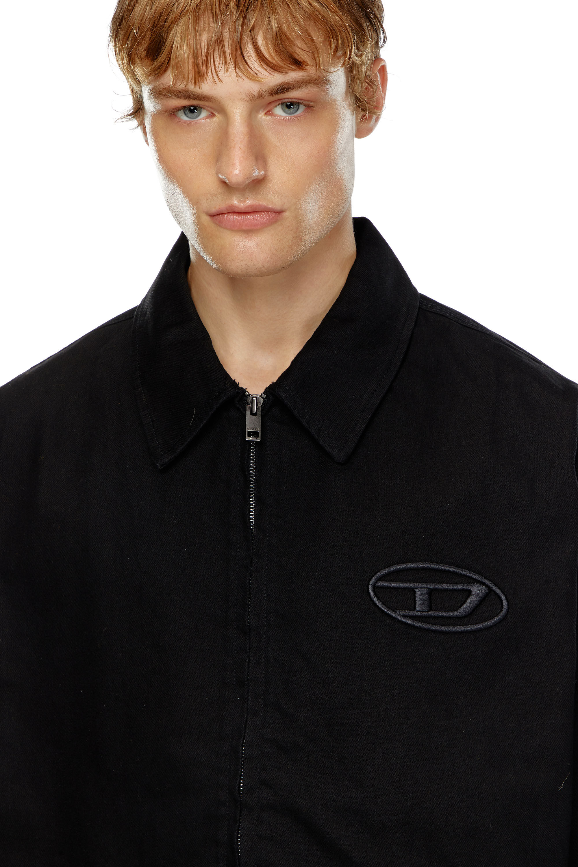 い出のひと時に、とびきりのおしゃれを！ Men's Denim Diesel | Black | logo bleached with jacket blouson ジャケット・アウター