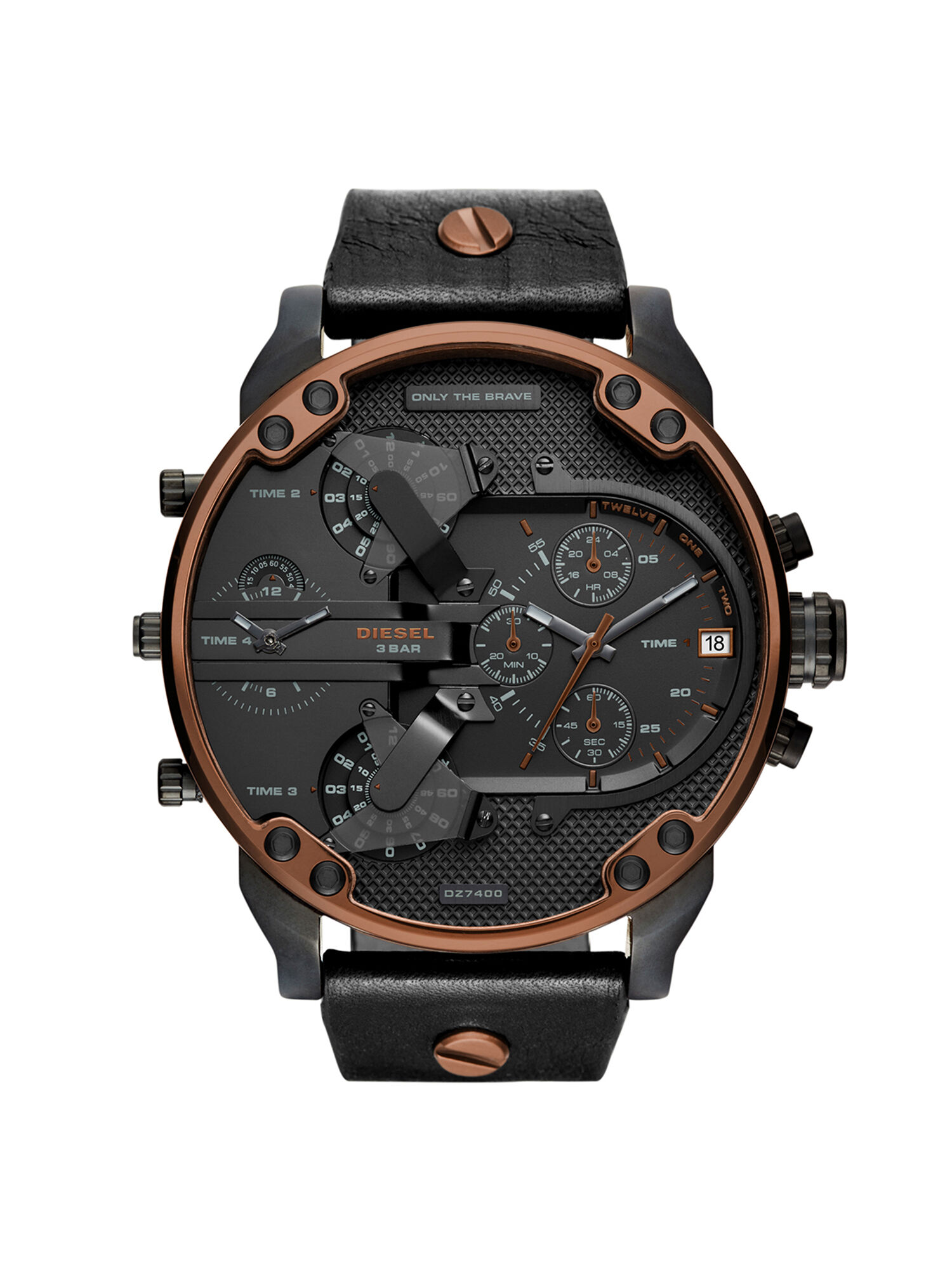 Montre sales diesel orange