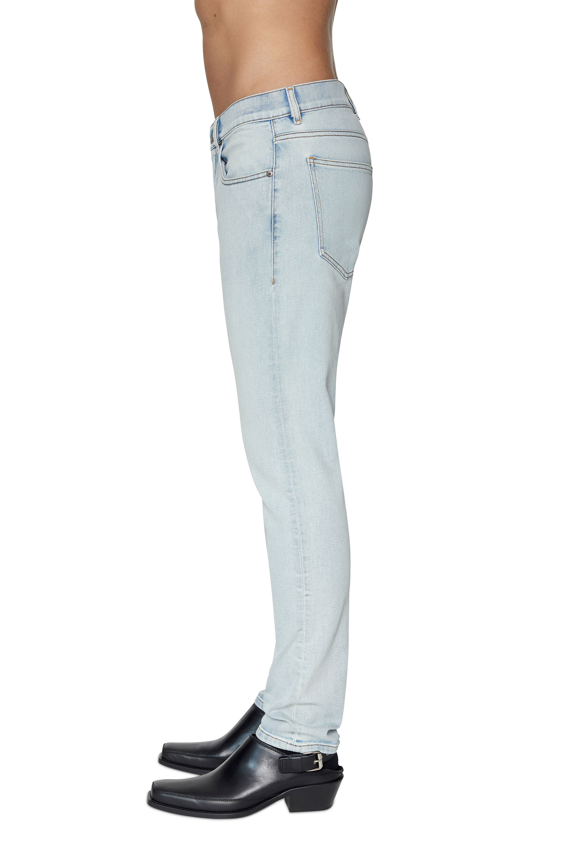 Diesel - Slim Jeans 2019 D-Strukt 09C08, Light Blue - Image 5