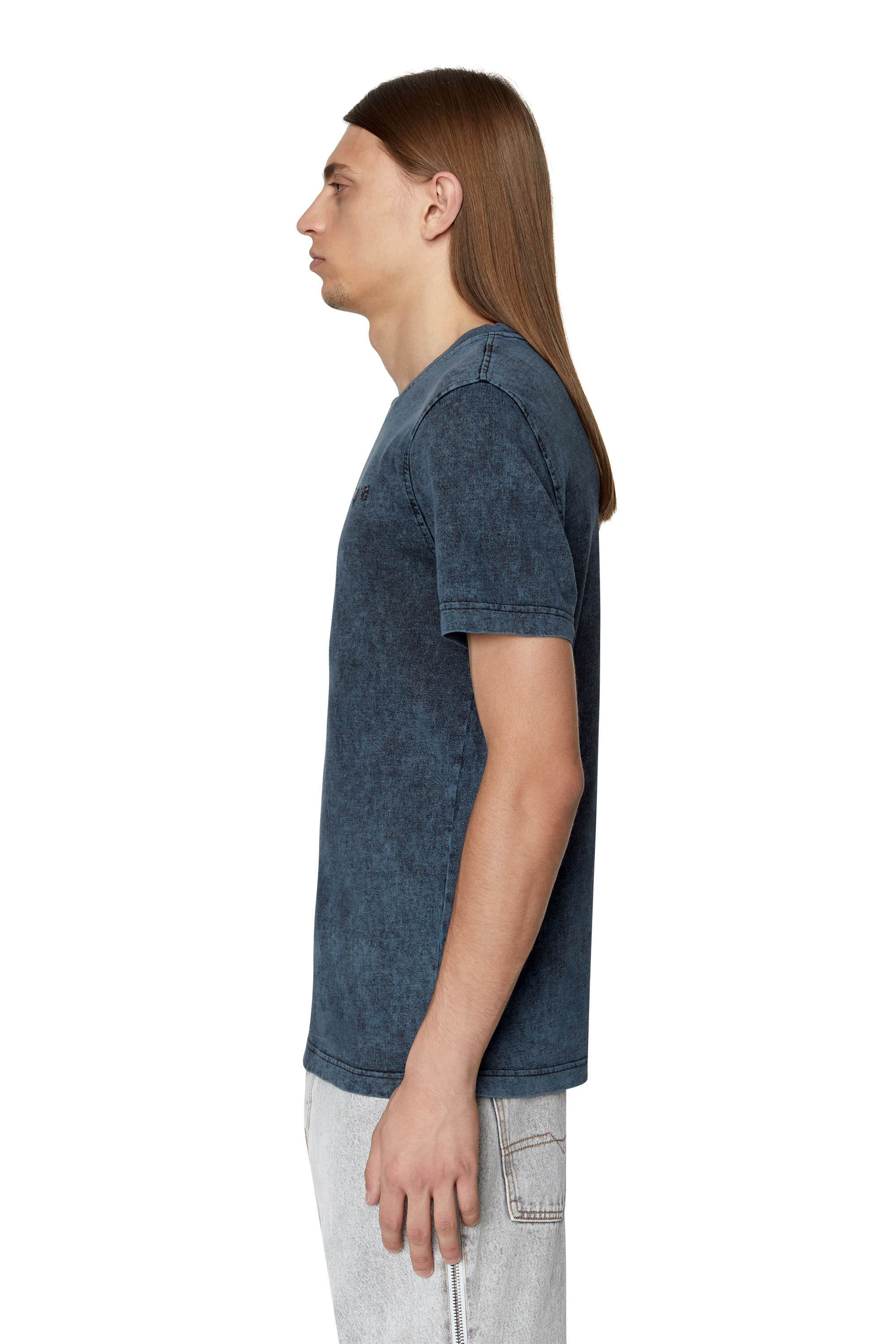 T-DIEGOR-E5 Man: Acid-wash T-shirt with distressed logo | Diesel