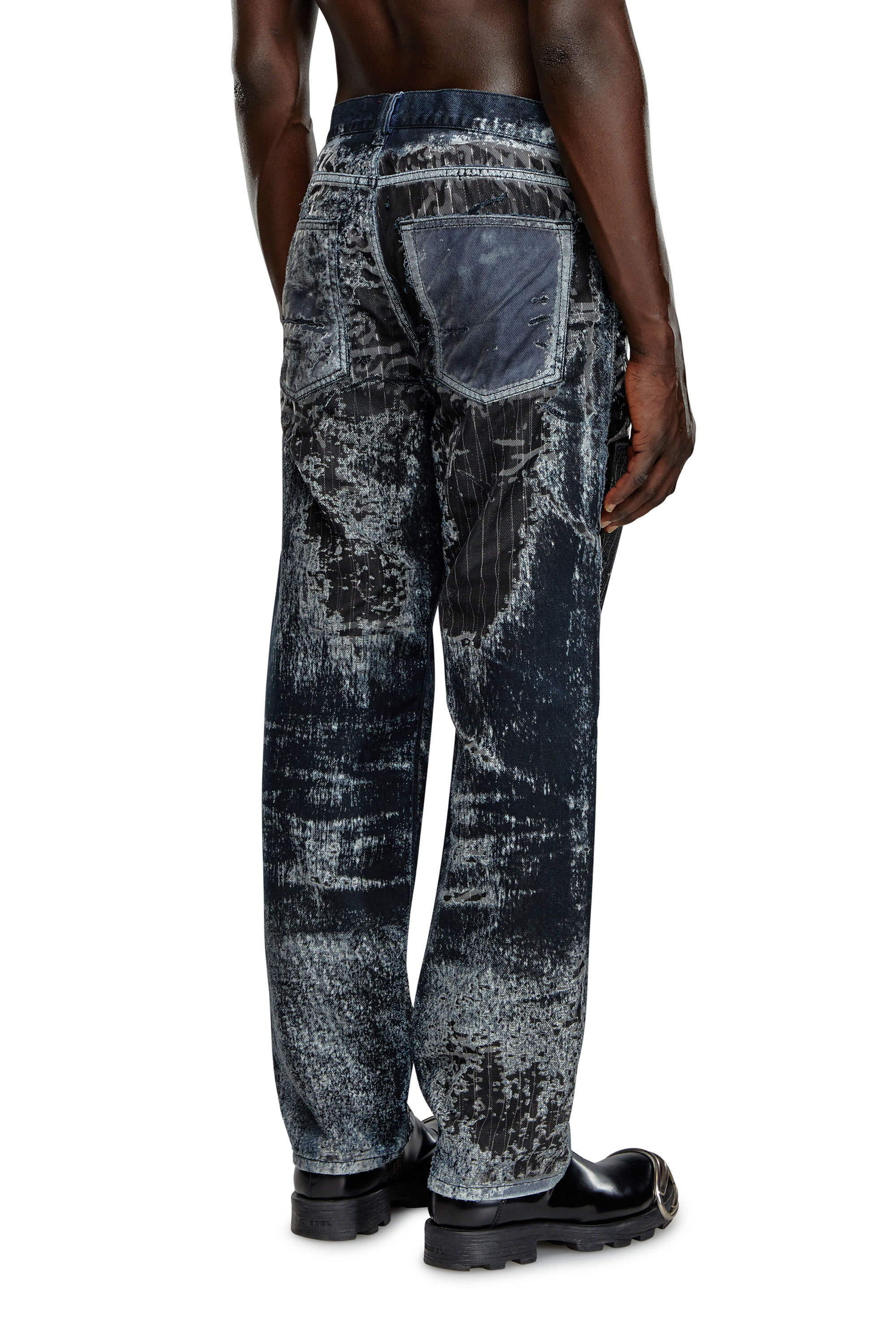 Men's Straight Jeans | Black/Dark grey | Diesel 2010 D-Macs