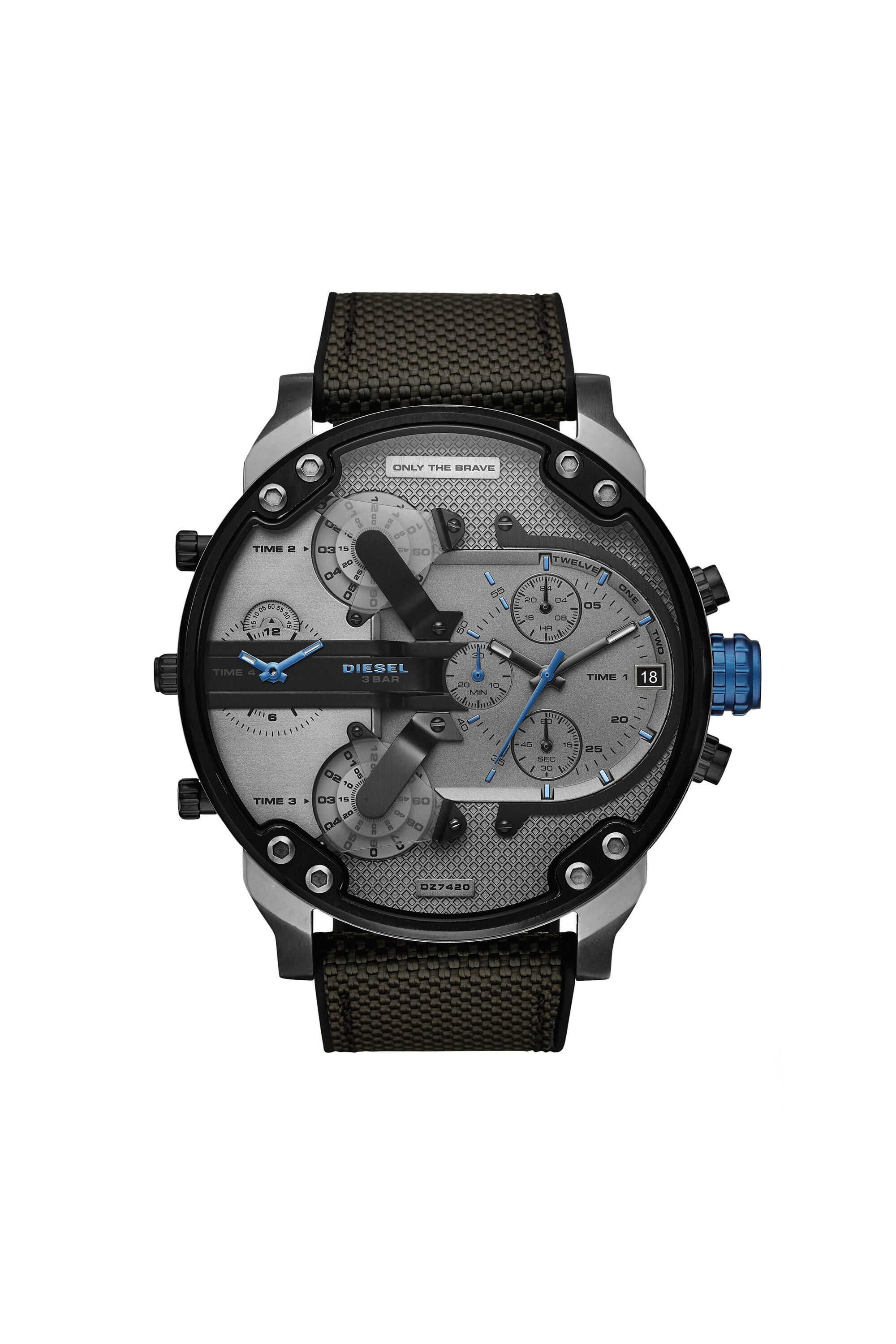 DZ7420 Man: Mr. Daddy 2.0 chronograph silicone watch | Diesel