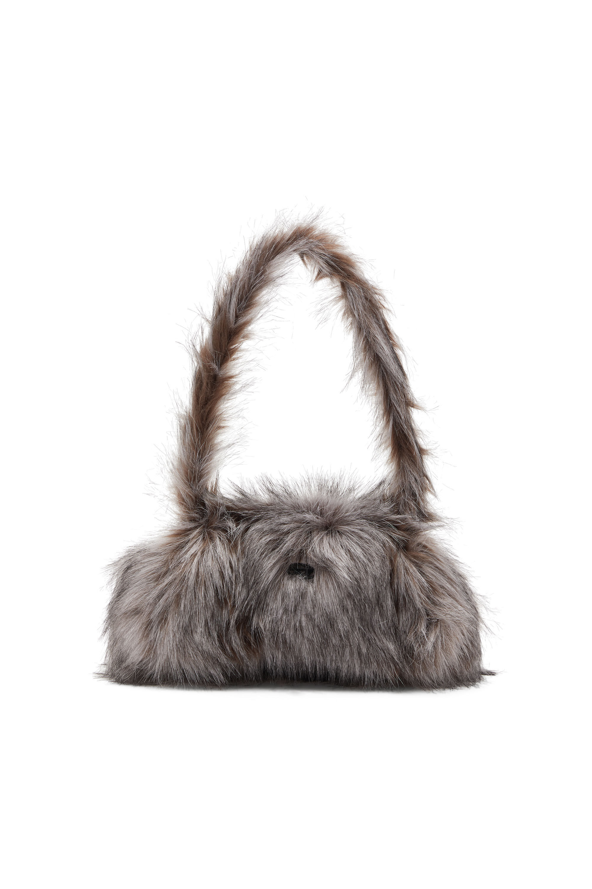 Diesel - PLAY CROSSBODY, Bolso de bandolera peludo Mujer in Gris - 1