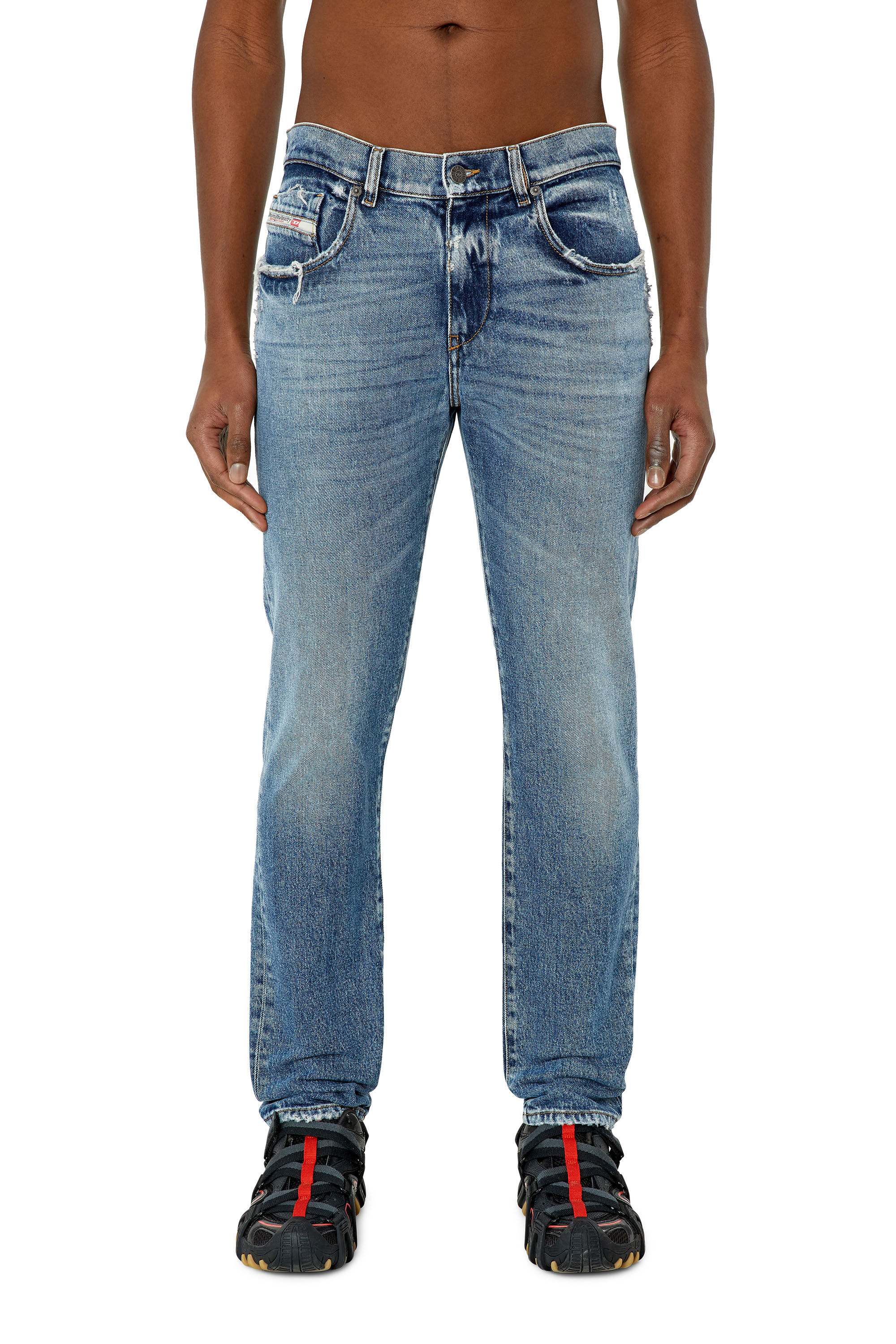 Diesel - Slim Jeans 2019 D-Strukt 09F16, Azul medio - Image 3