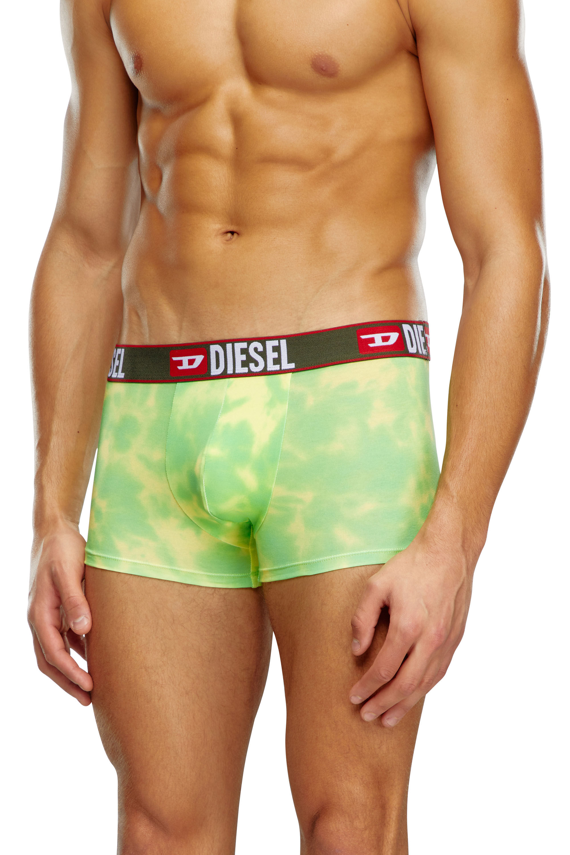 DIESEL　UMBX-DAMIENTHREEPACK　ミリタリーグリーン　L Men's 3-pack boxer briefs plain and camo | Green | Diesel