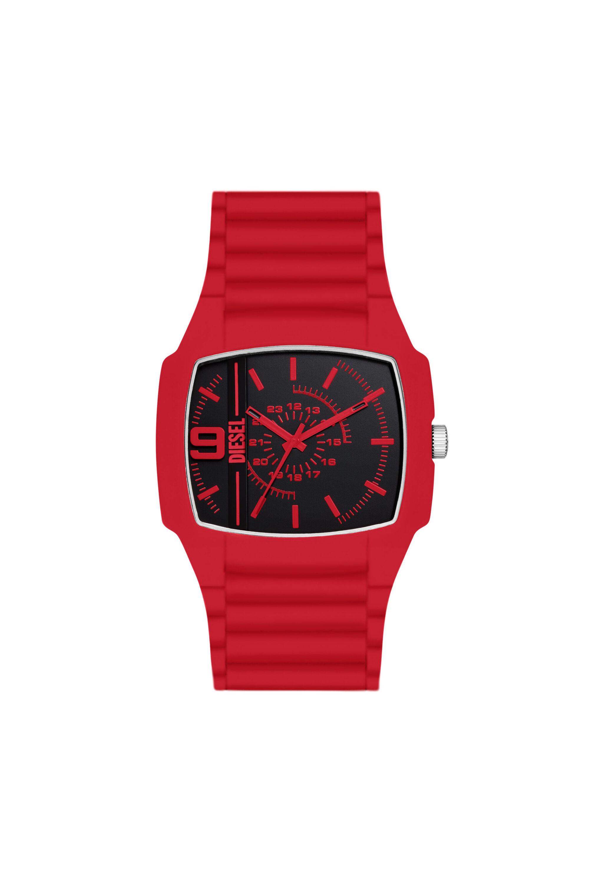 Diesel - DZ2165, Reloj Cliffhanger 2.0 de silicona roja Hombre in Rojo - 1