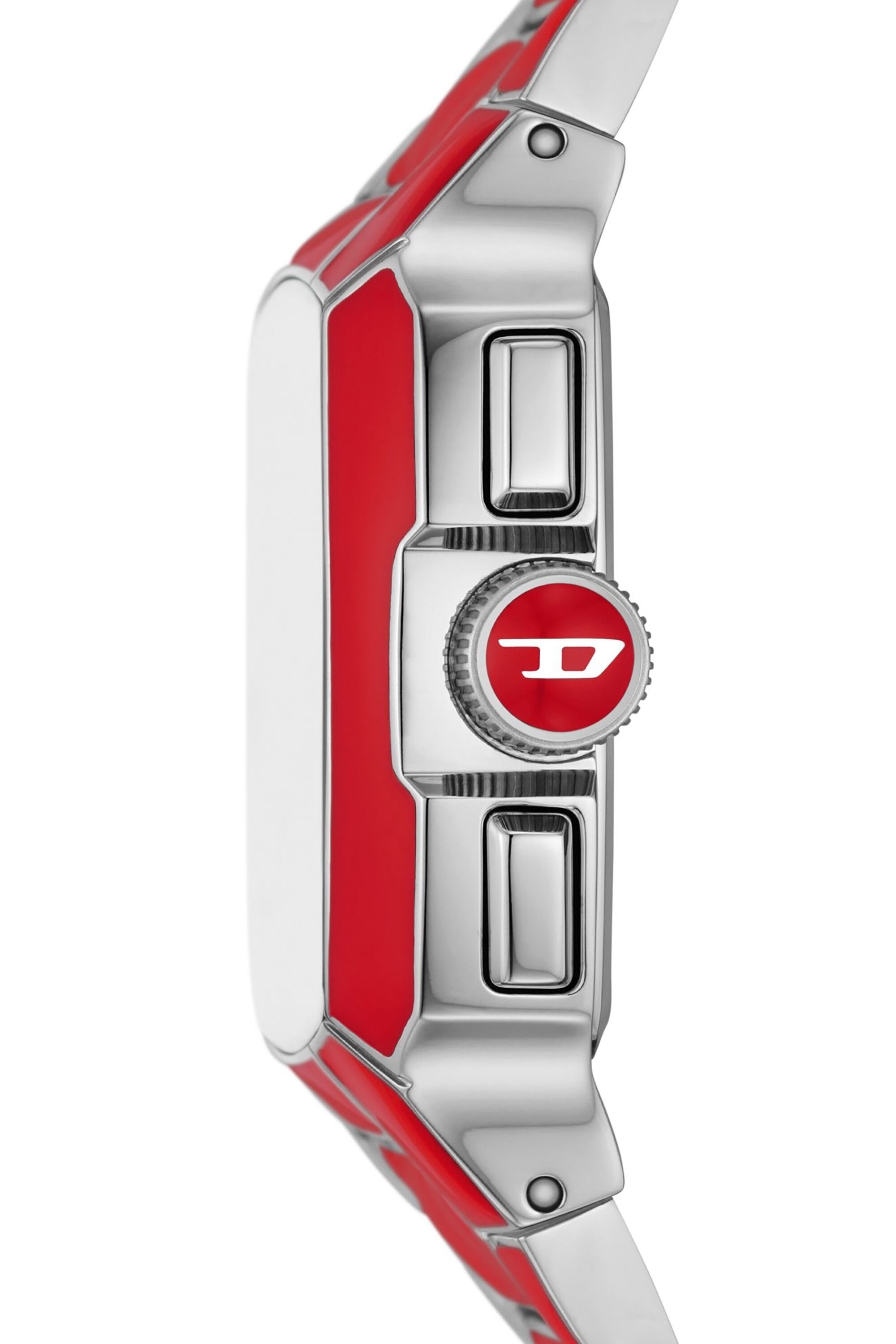 Diesel - DZ4637, Reloj Cliffhanger de acero inoxidable Unisex in Rojo - 3