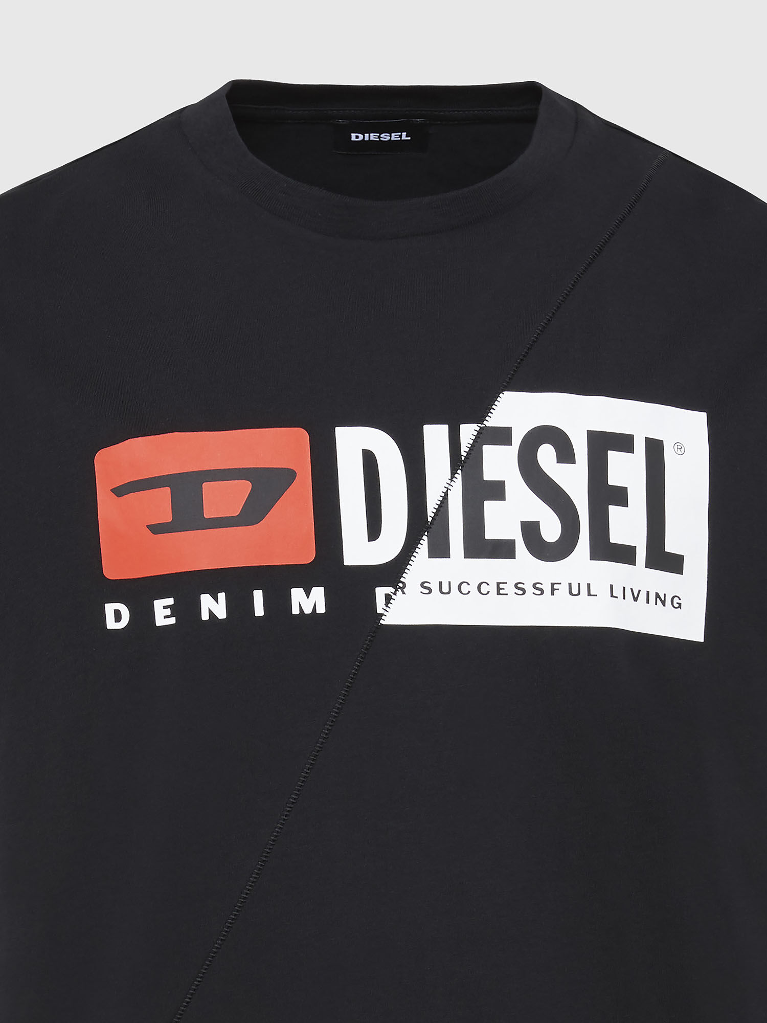 T DIEGO CUTY Man T shirt with dual logo print Diesel