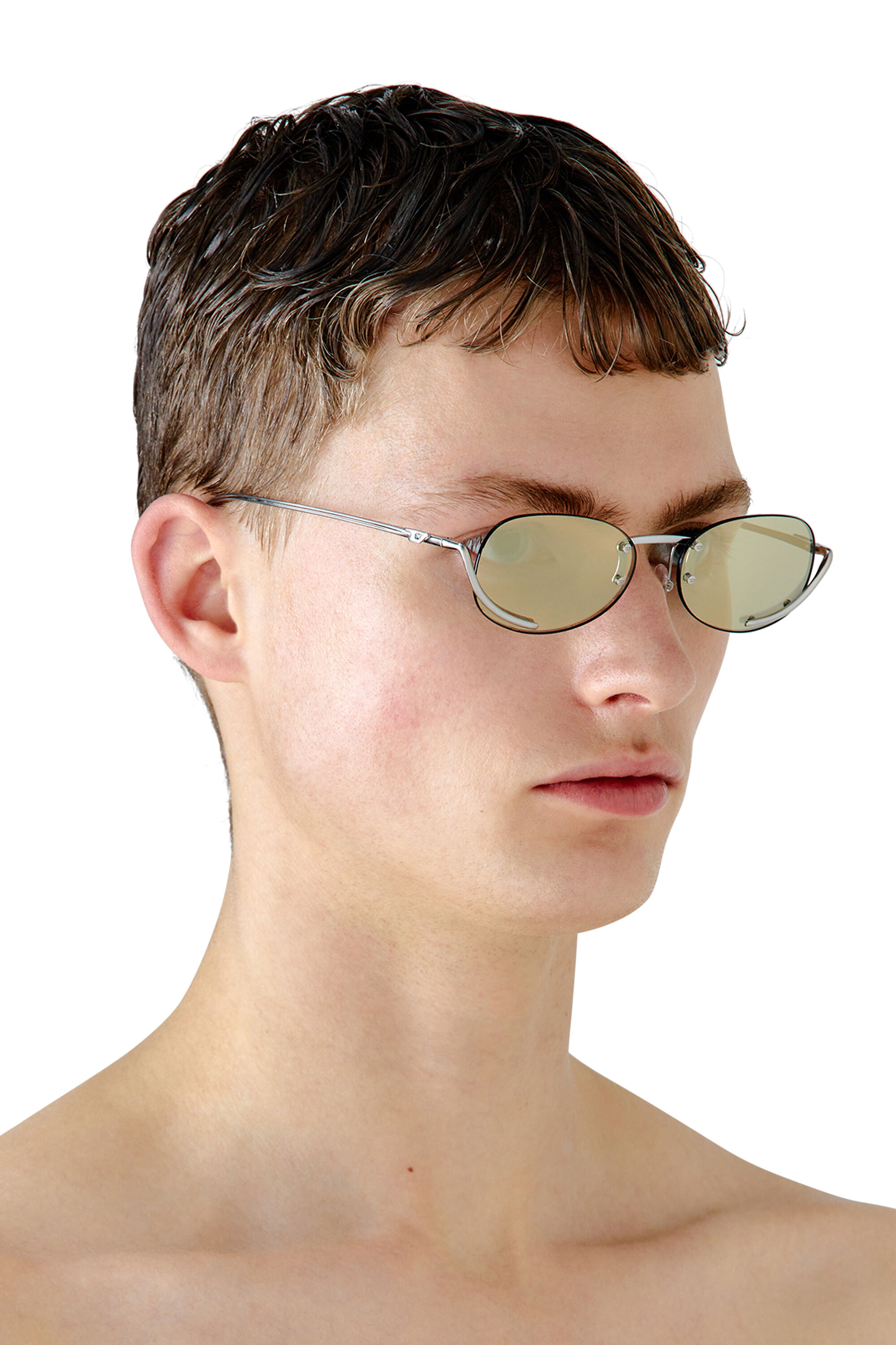 Oval yellow sunglasses discount