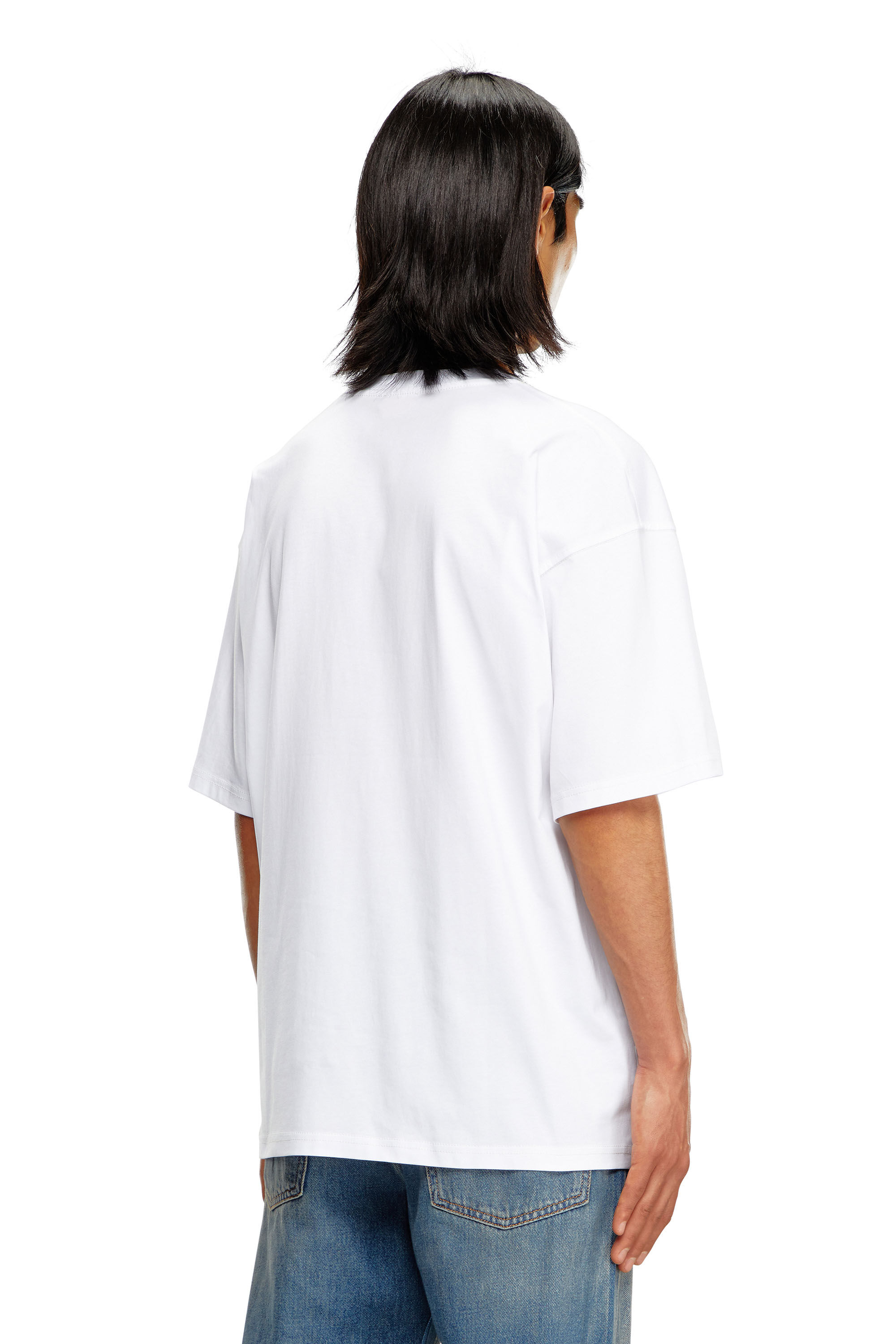 Men's T-shirt with tattoo glove print | White | Diesel