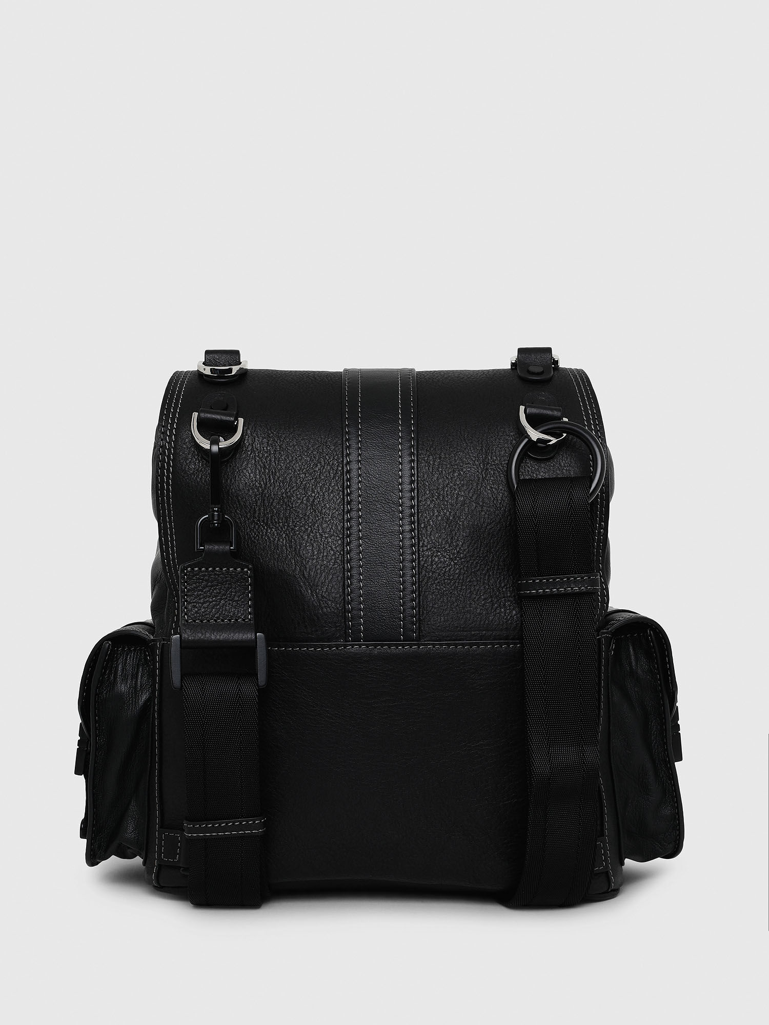 Diesel - MISS-MATCH BACKPACK, Opaque Black - Image 3