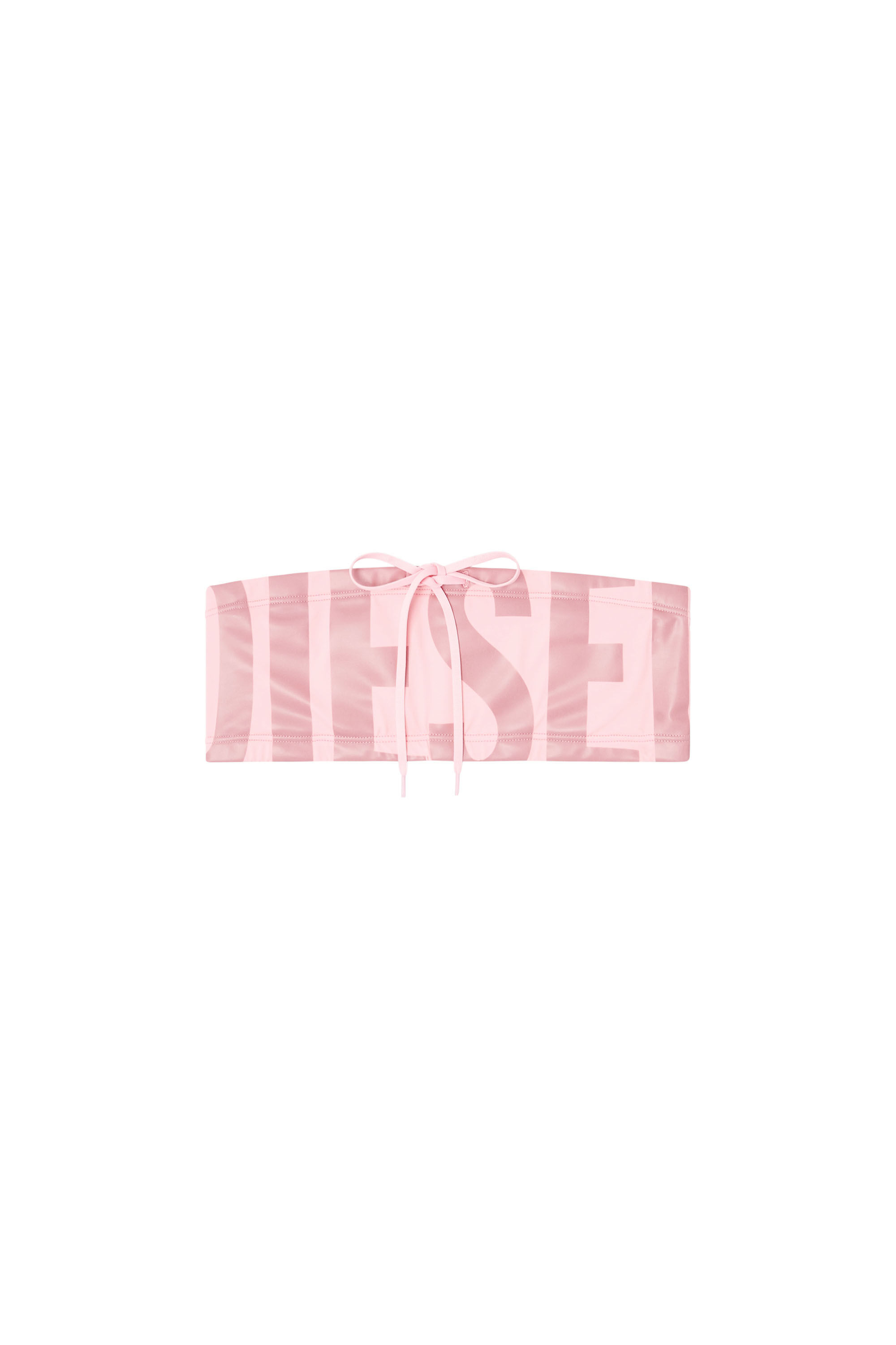 【DIESEL】ディーゼル MIRIAM-D-CORE スイムブラ/ピンク MIRIAM-D-CORE Bandeau bikini top with maxi logo｜ピンク