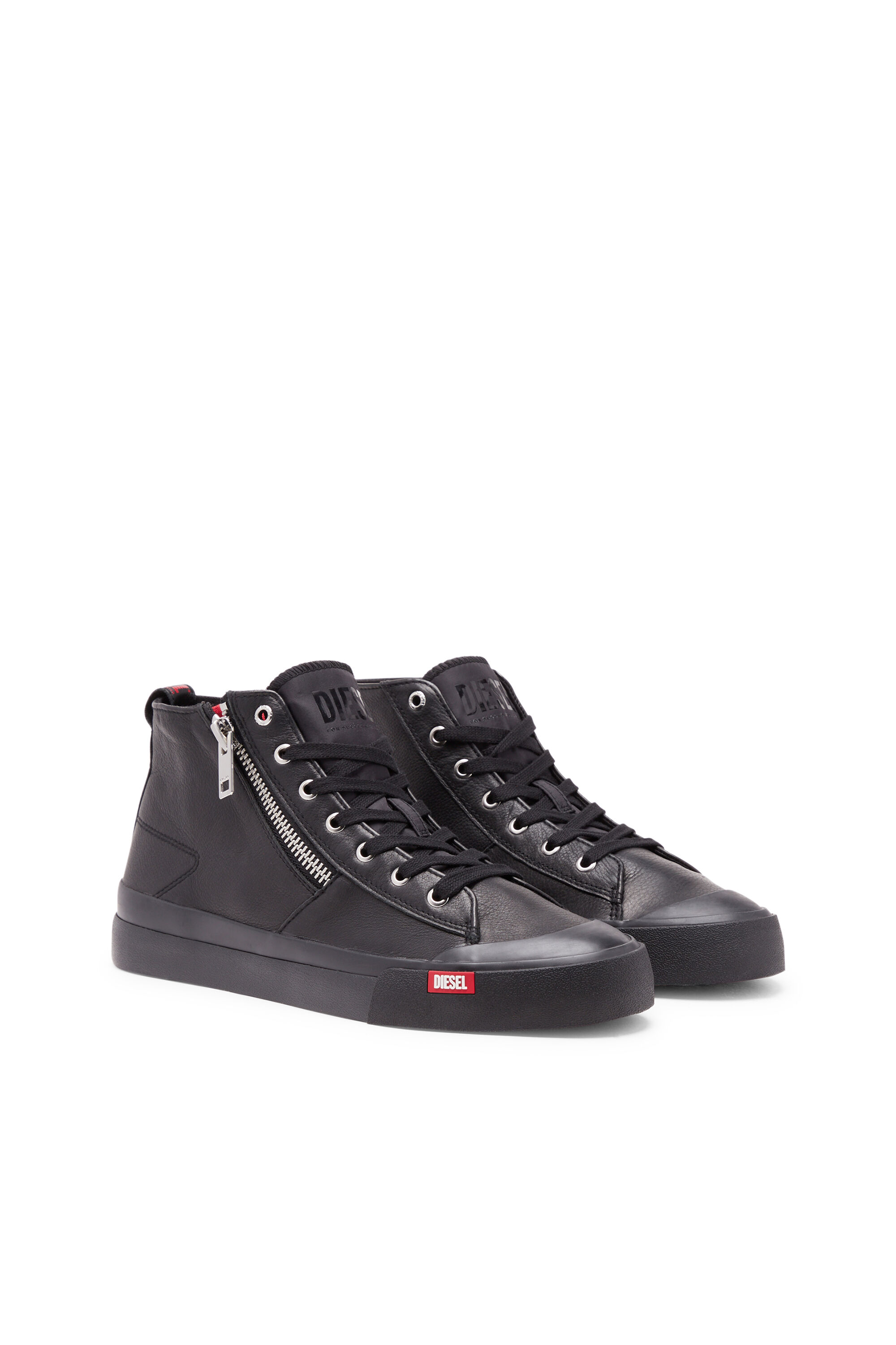 売れ筋・人気アイテム 商品 S-Athos Men's Zip-High-top leather premium in sneakers 靴