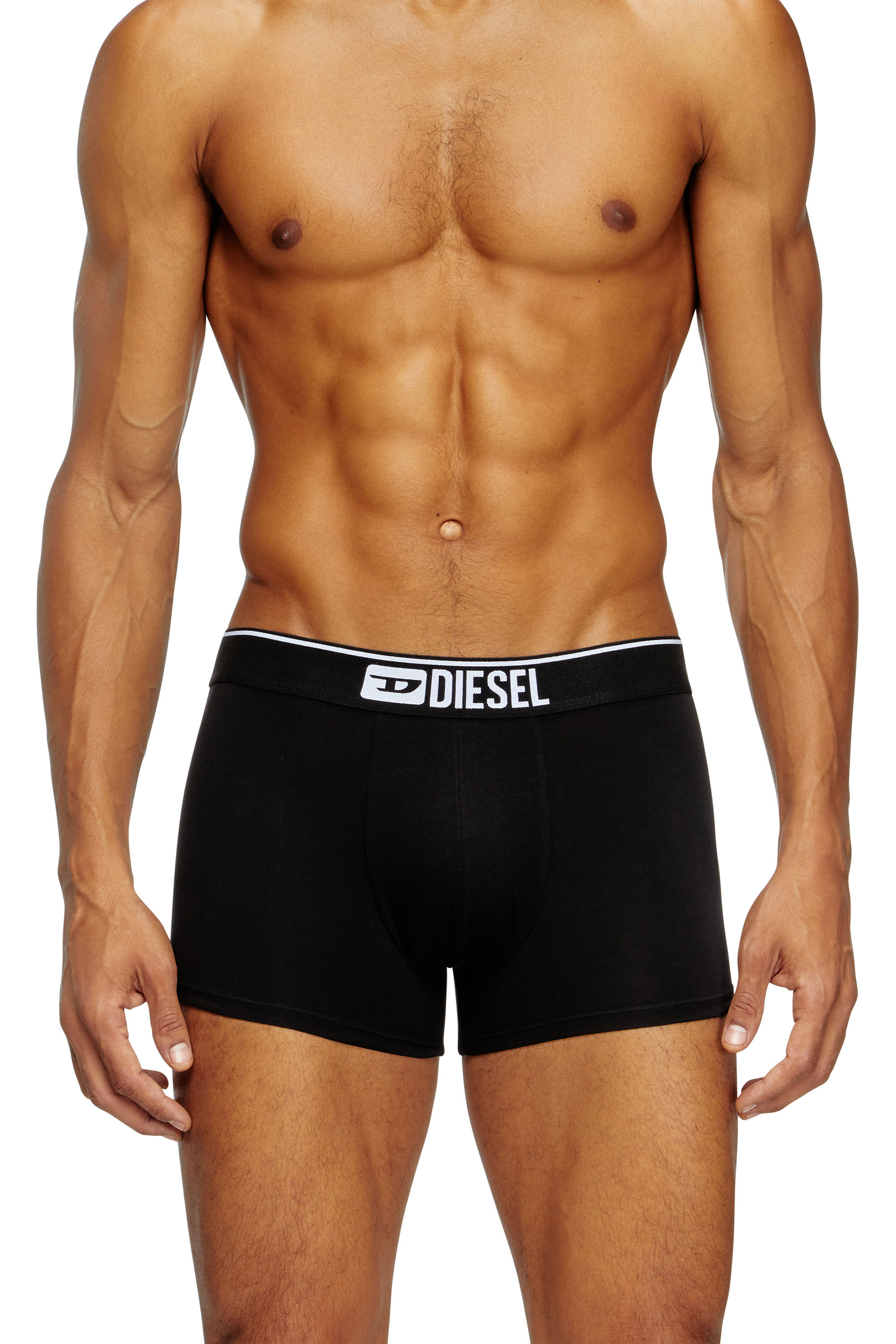 Diesel - UMBX-DAMIENTHREEPACK, Man's Three-pack of plain boxer in Black - 1