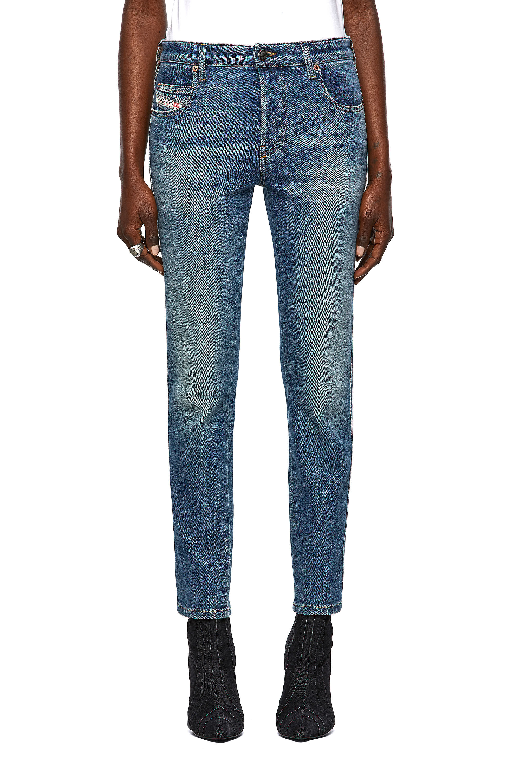 Diesel - Babhila Slim Jeans 09A01, Medium Blue - Image 3