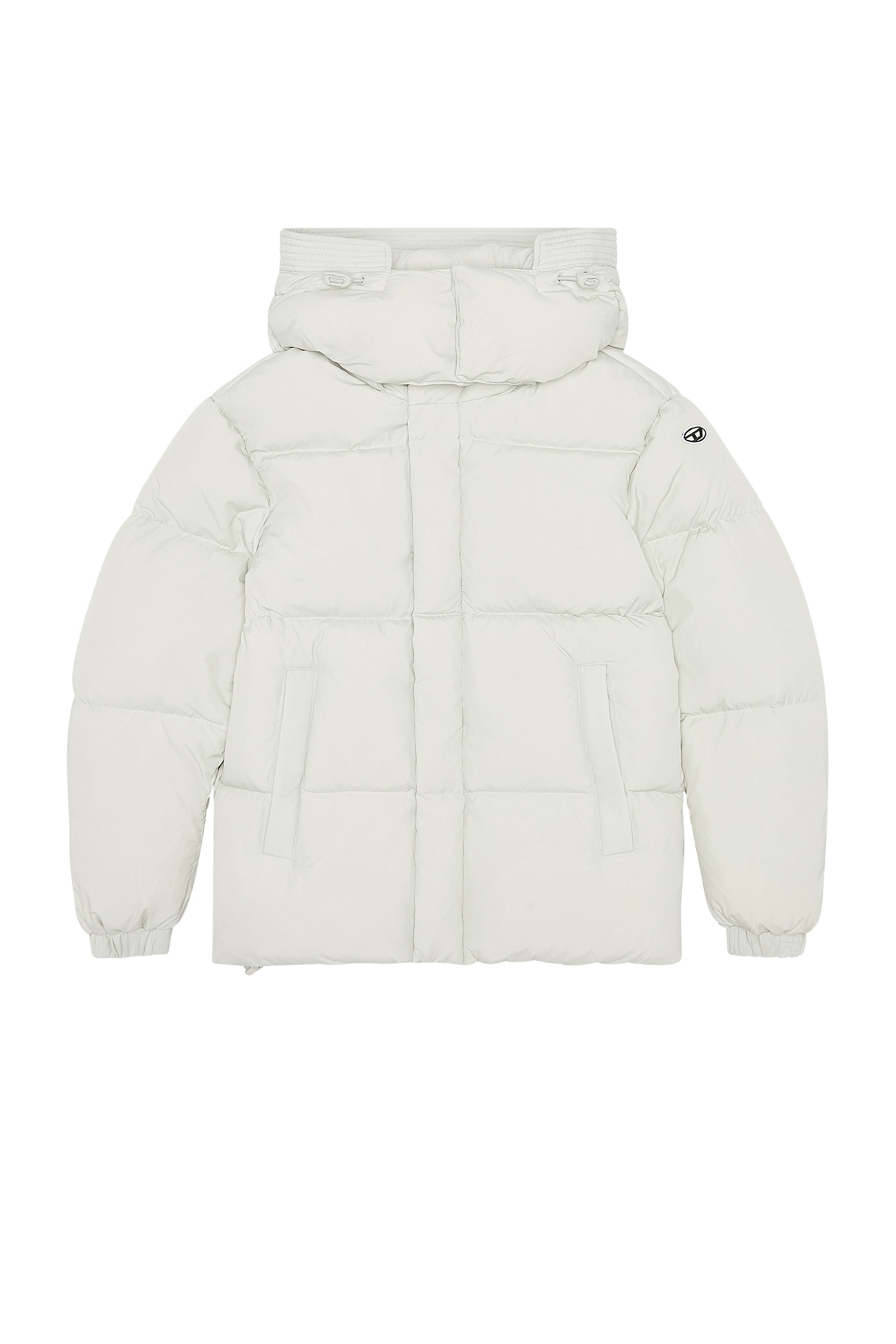 Diesel - W-ROLFYS-FL, Chaqueta de plumón en taslan de nailon reciclado Mujer in Blanco - 2