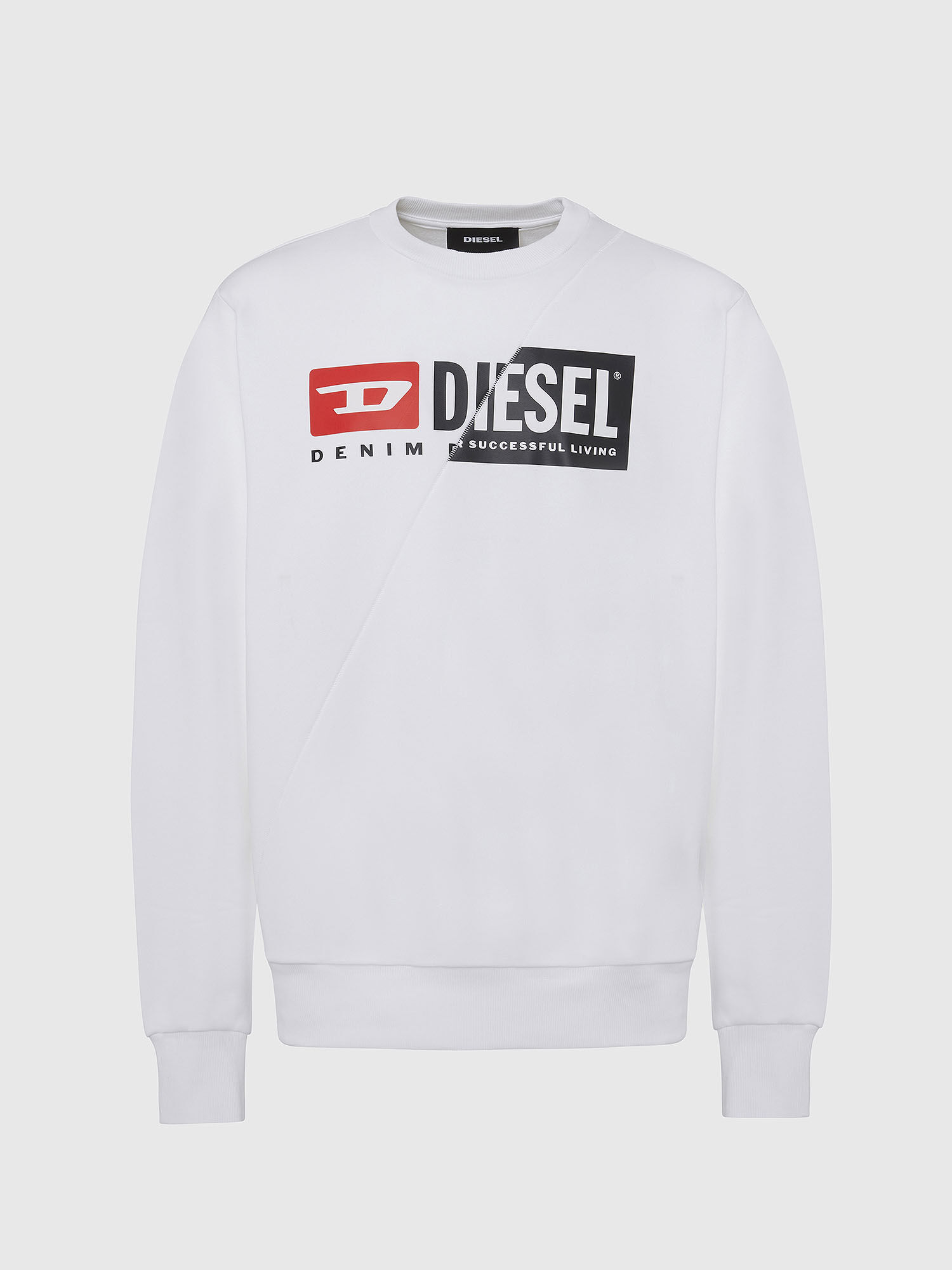 S-GIRK-CUTY Man: Sweatshirt with double logo print | Diesel