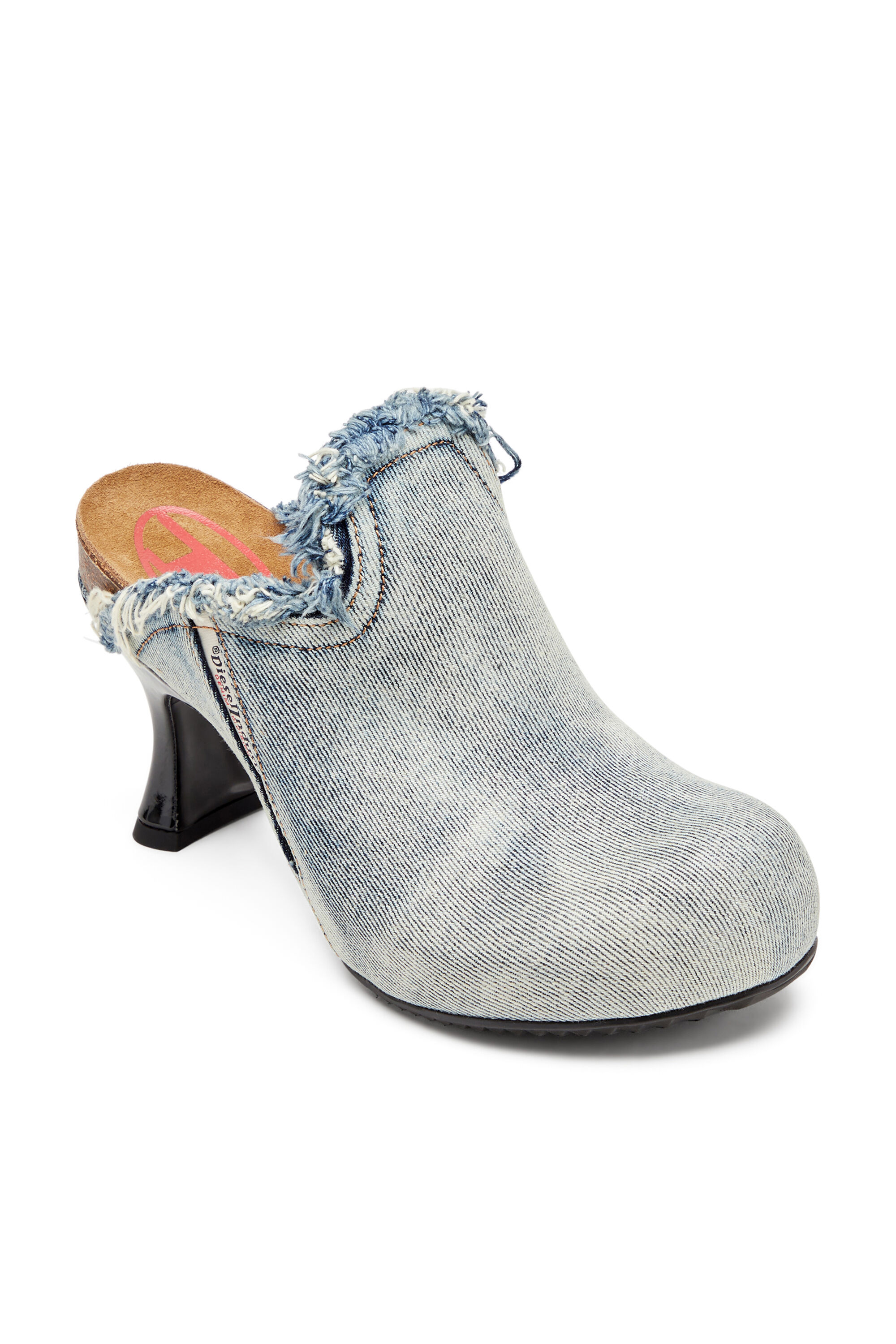 Diesel - D-WOODSTOCK ML W, D-Woodstock-Zapatos destalonados de denim deshilachado Mujer in Azul marino - 6