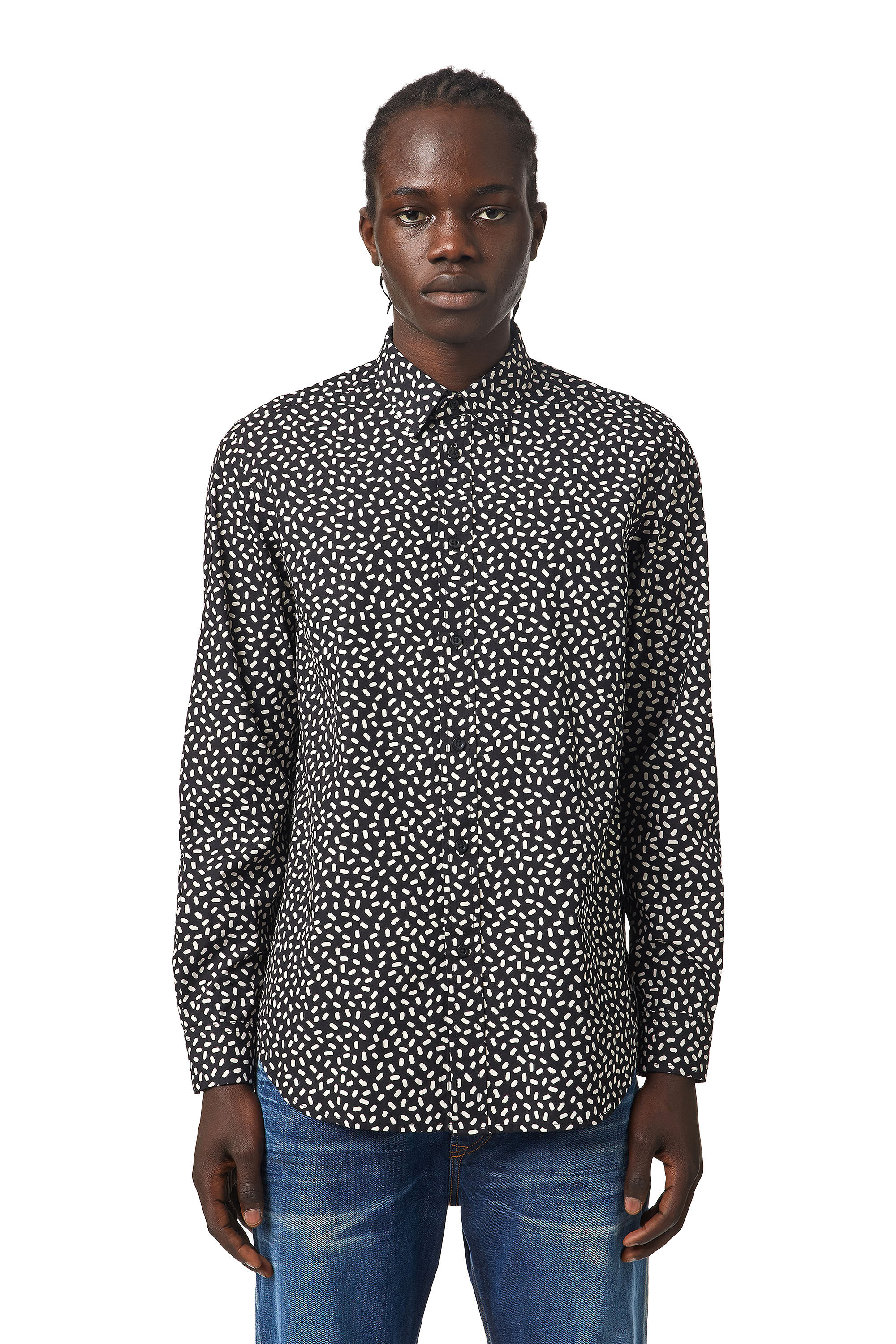 S-RILEY-PILLS Man: Shirt with micro graphic print | Diesel