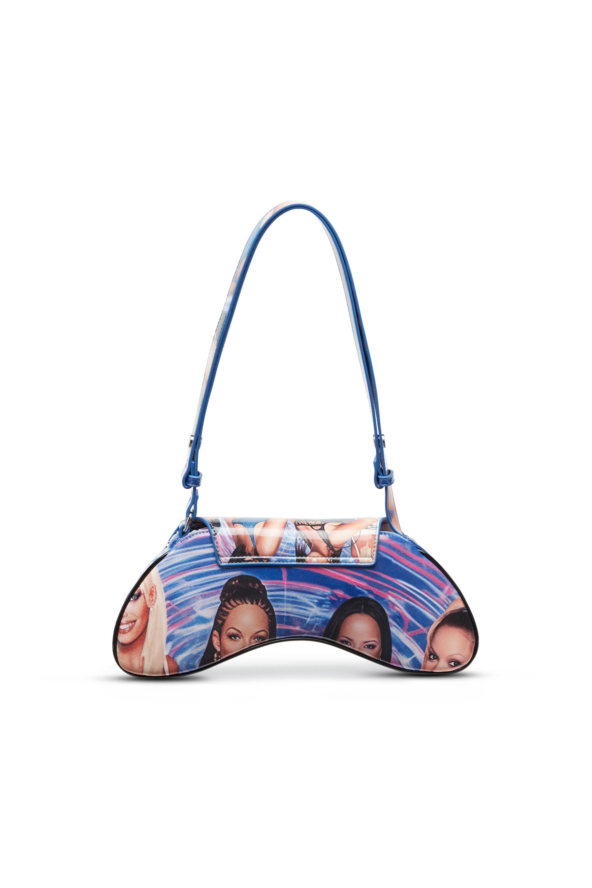 Women s Play Crossbody Shoulder bag in poster print PU PLAY