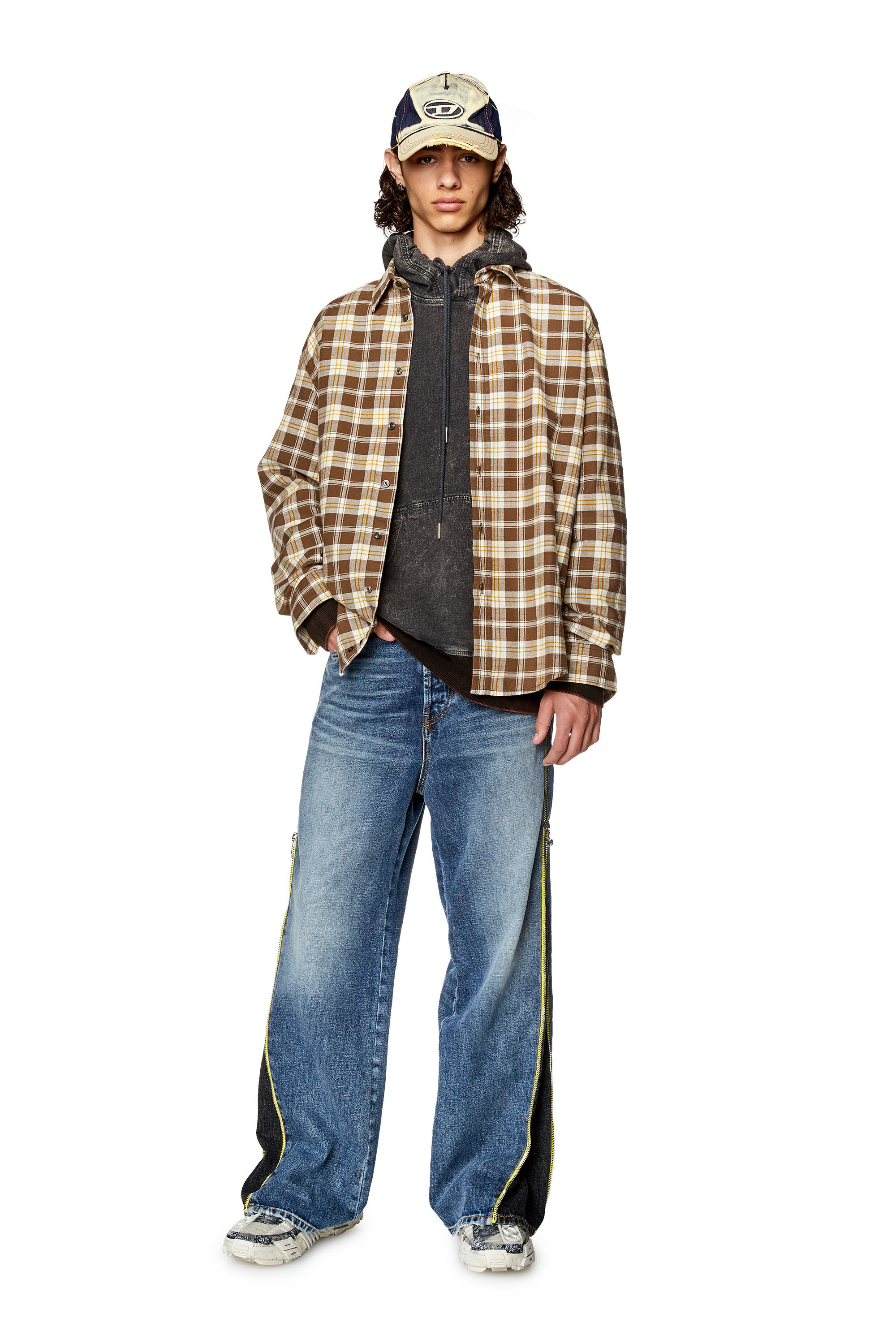 Men's Shirt in checked flannel | S-UMBE-CHECK-NW Diesel
