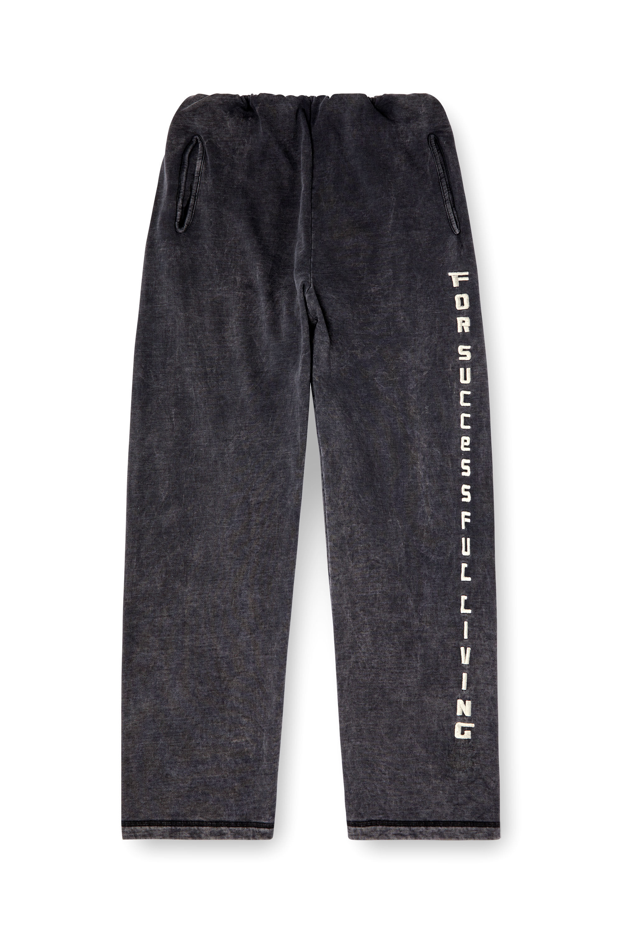 Diesel - P-LUIS, Man's Track pants with denim effect in Black - 2
