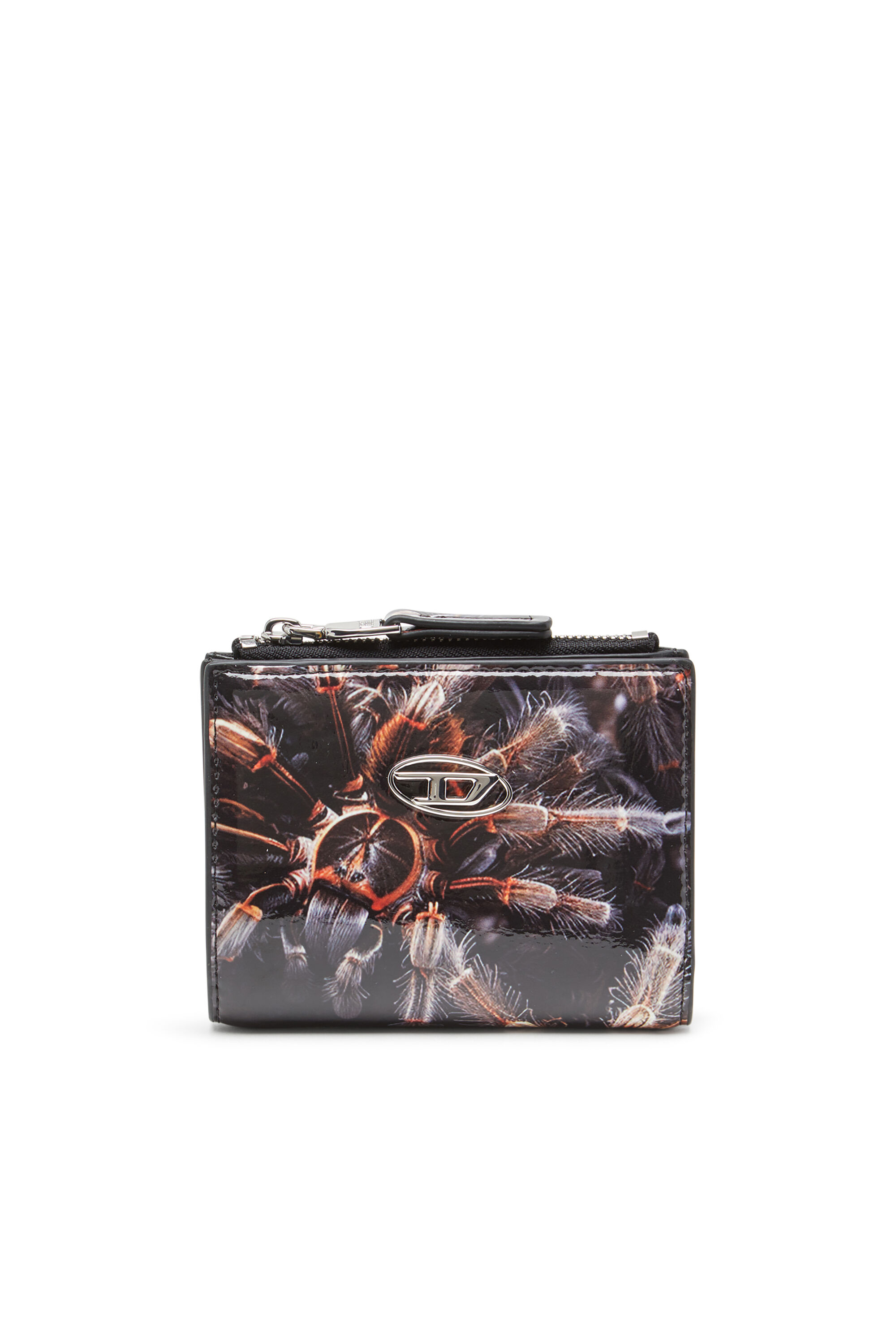Women's Small wallet in printed glossy PU | Multicolor | Diesel