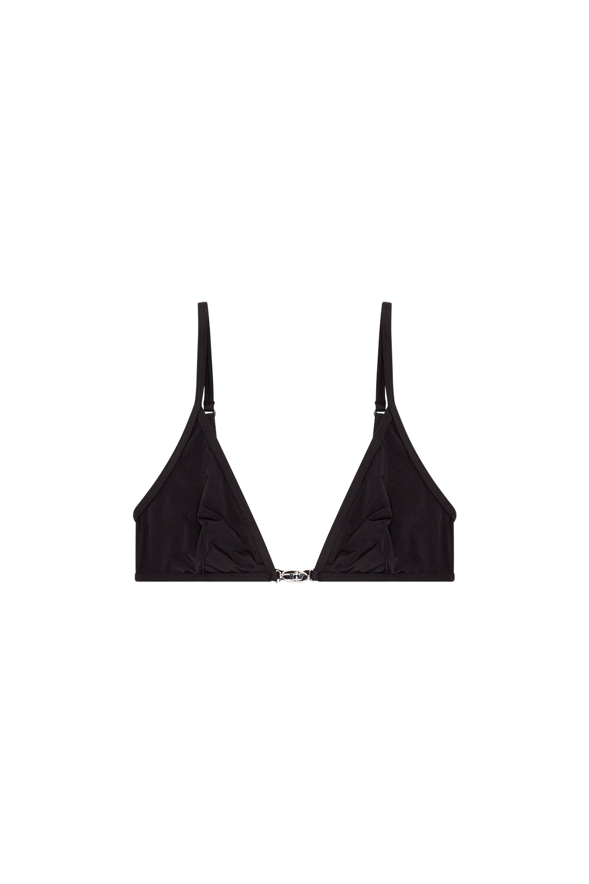 Diesel - UFSB-OVAL-D-TRIANGLE-BRA, Woman Triangle bra with Oval D plaque in Black - Image 4