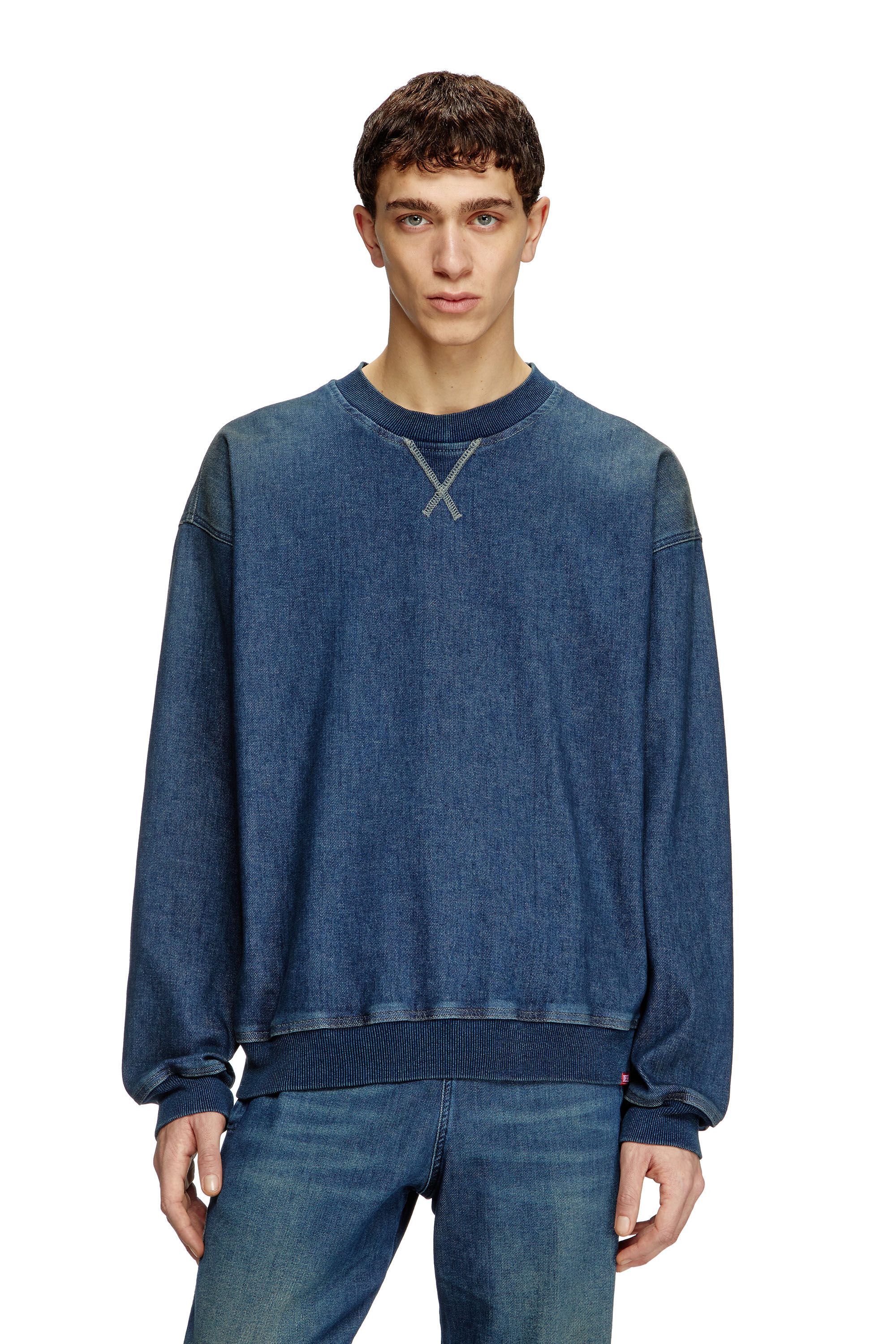 新着 Women's Sweatshirt Diesel | Blue | Denim Track in トップス