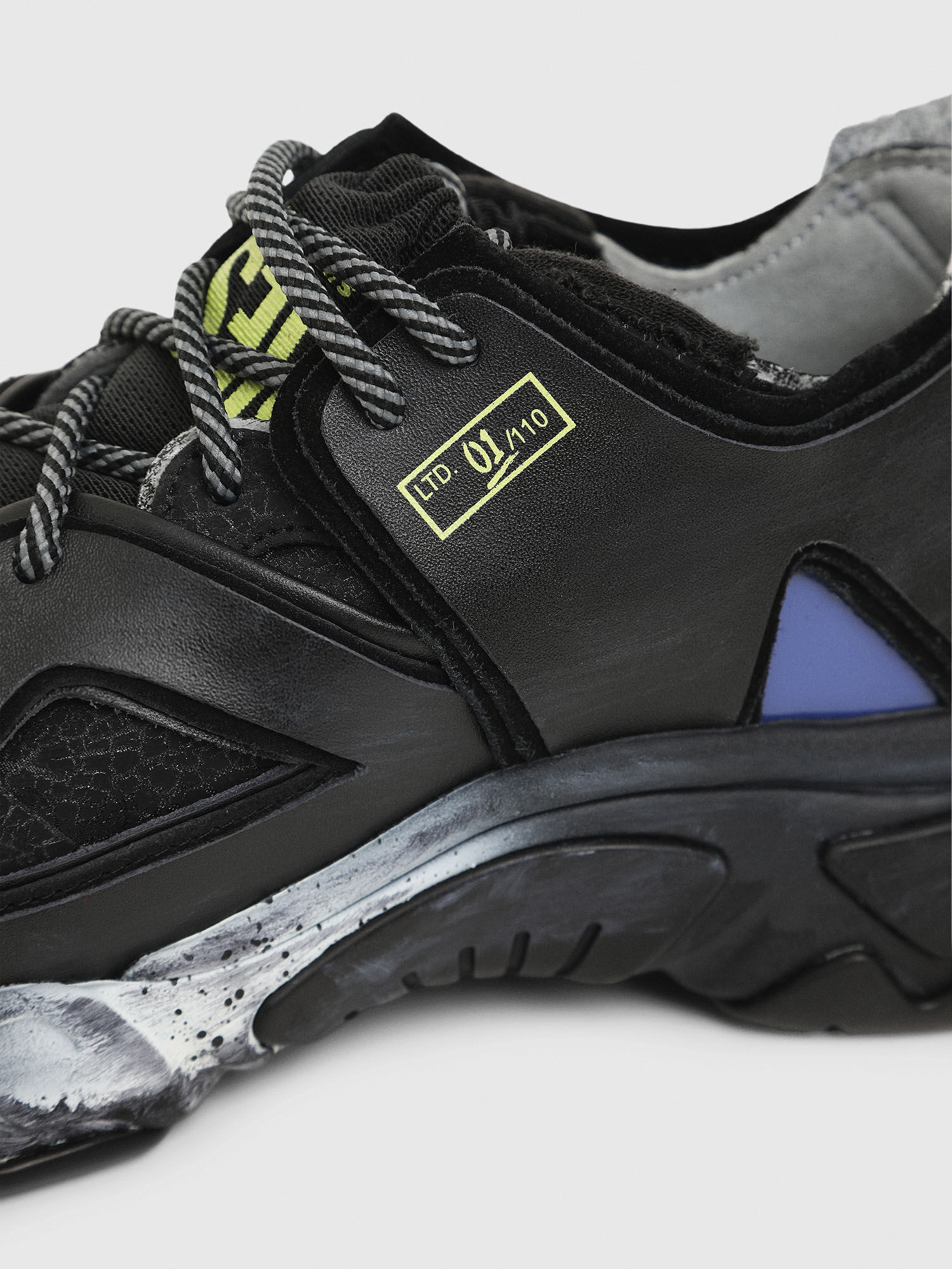 S-KIPPER SP Man: Sneakers in treated leather and mesh | Diesel