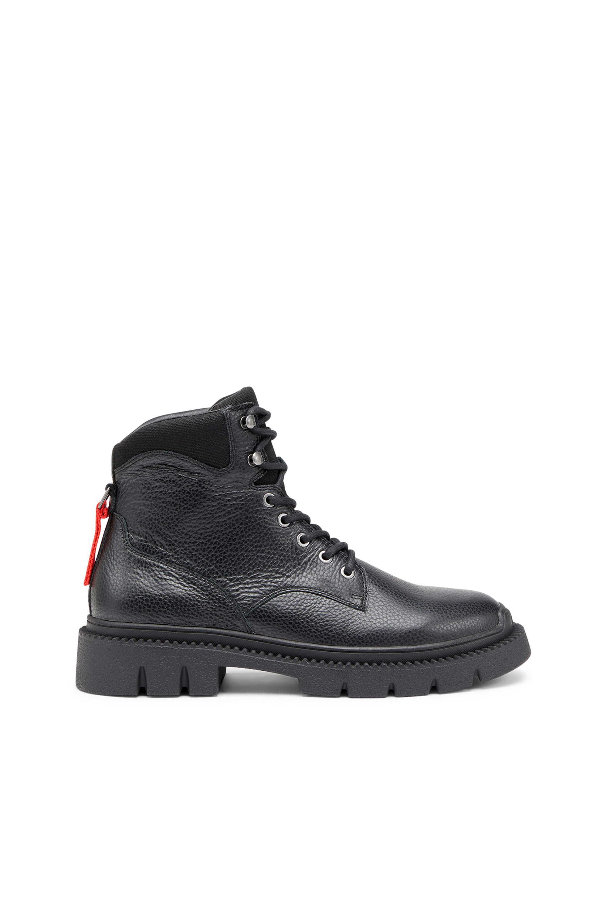 Diesel - D-TROIT BT, D-Troit BT - Botines con cordones con etiqueta de cinta de Diesel Hombre in Negro - 1