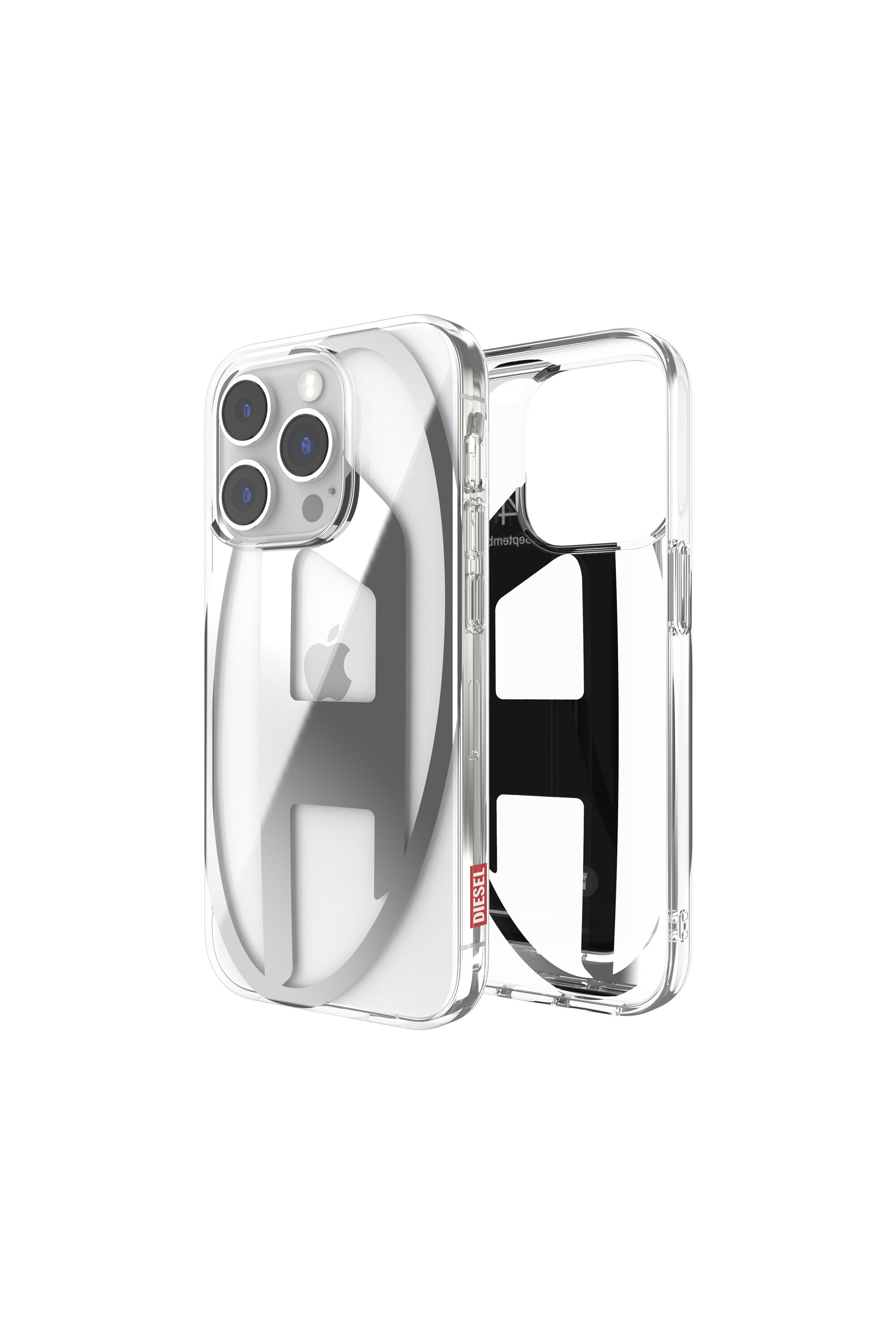 Women's Clear case oval D for iPhone 14 | Silver | Diesel