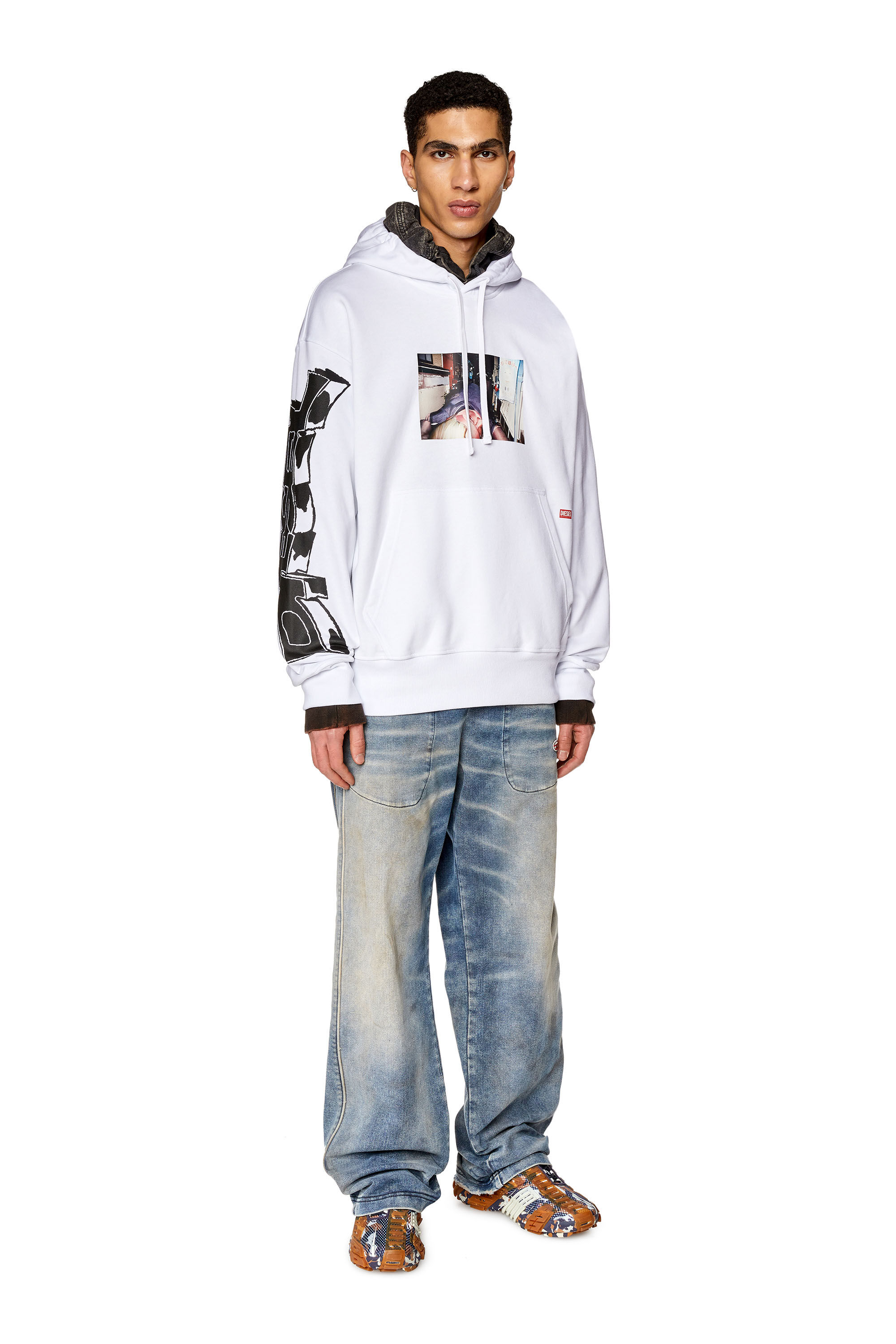 Diesel clearance hoodie white