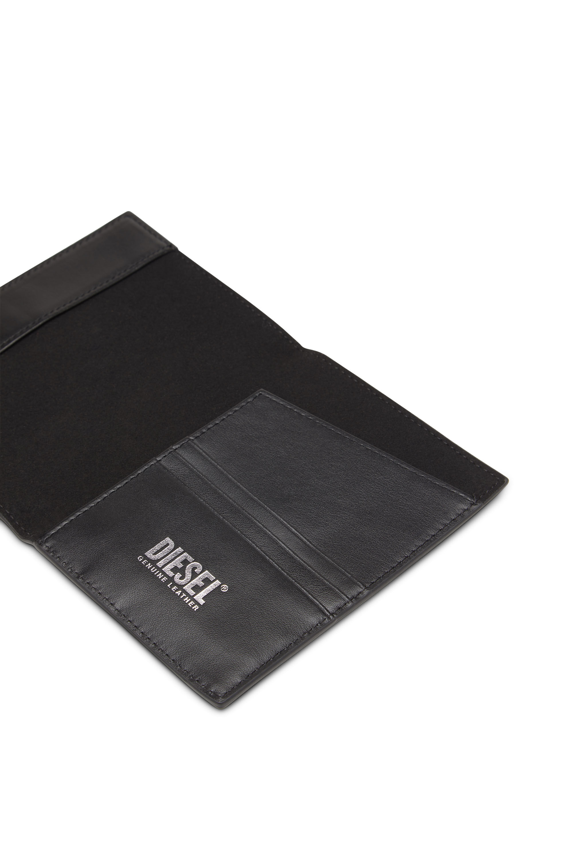 Diesel - PASCAL, Portapasaportes de cuero napa Hombre in Negro - 4
