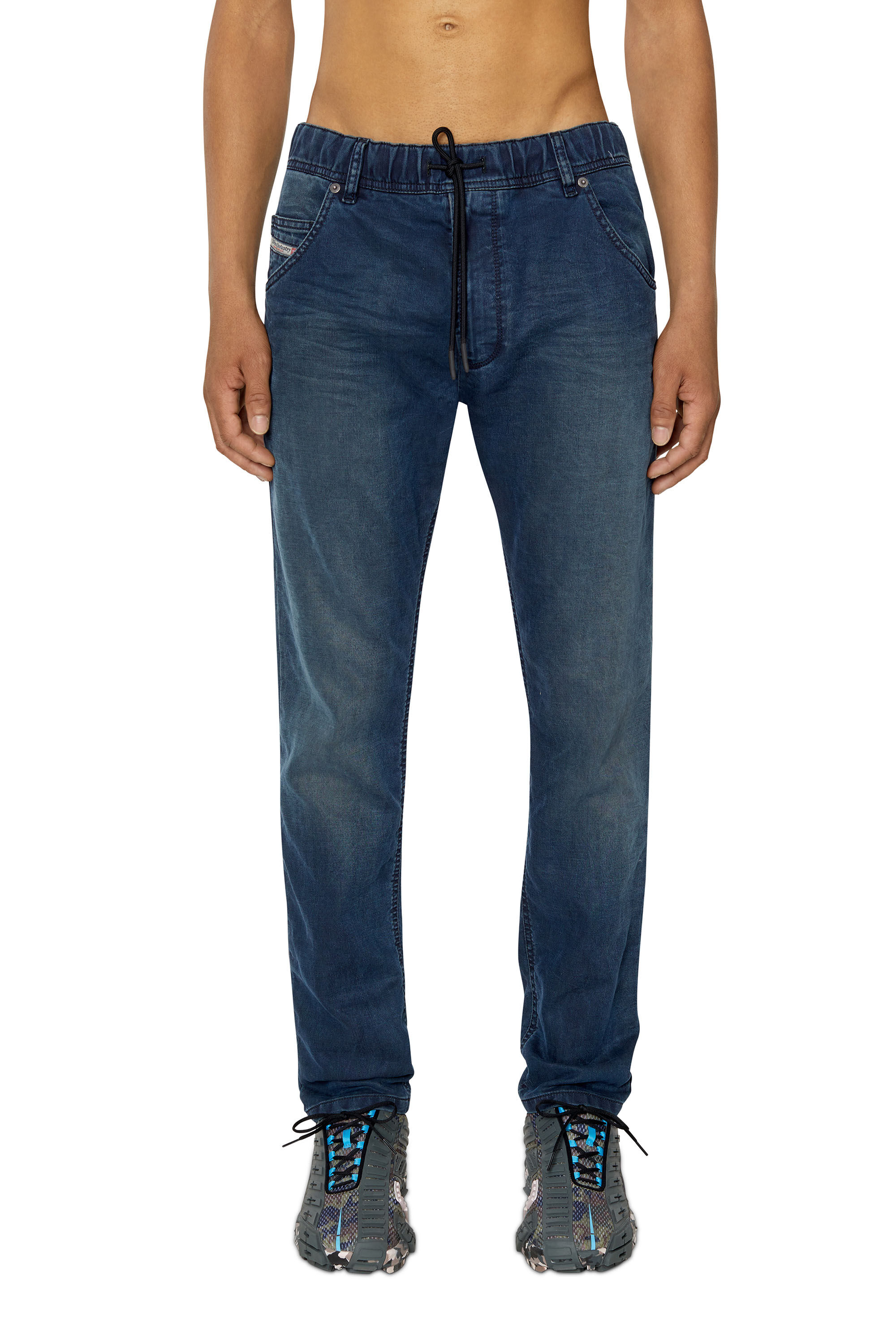 Diesel - Krooley JoggJeans® 068BC Tapered, Azul Oscuro - Image 3
